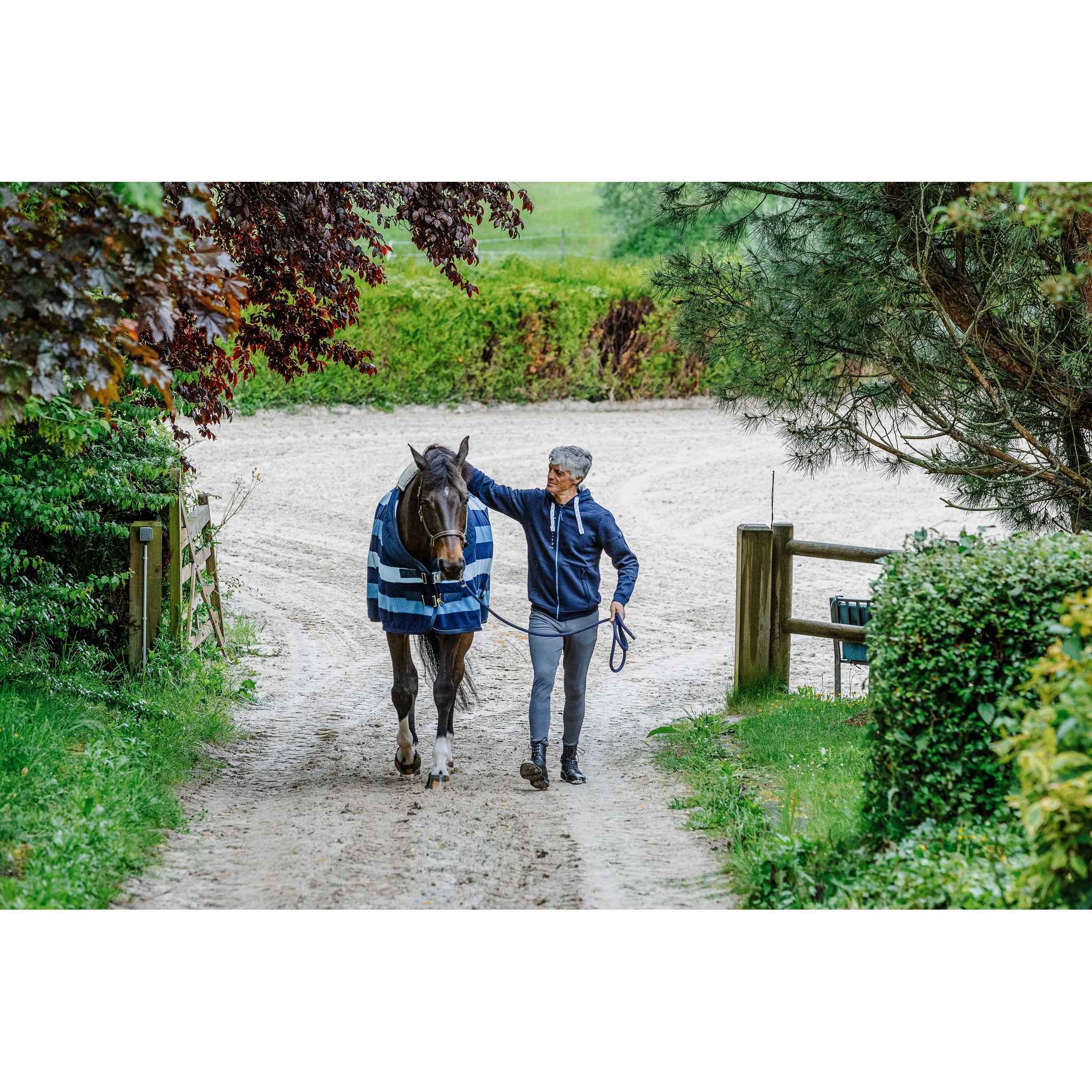 EQUITHÈME Confortech Polar fleece Sheet - Standard Navy blue 400745063