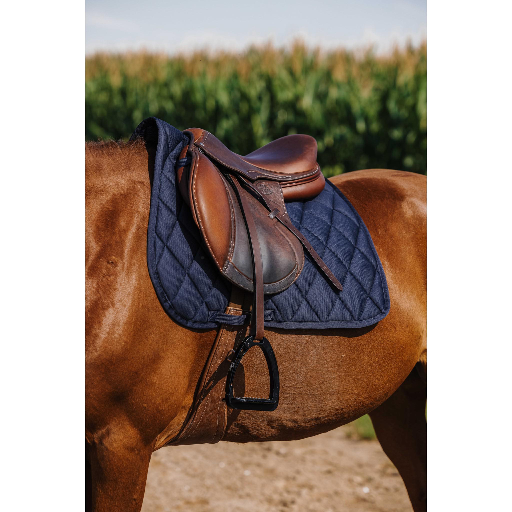 Riding World School Saddle Pad - All purpose Navy blue 204057007
