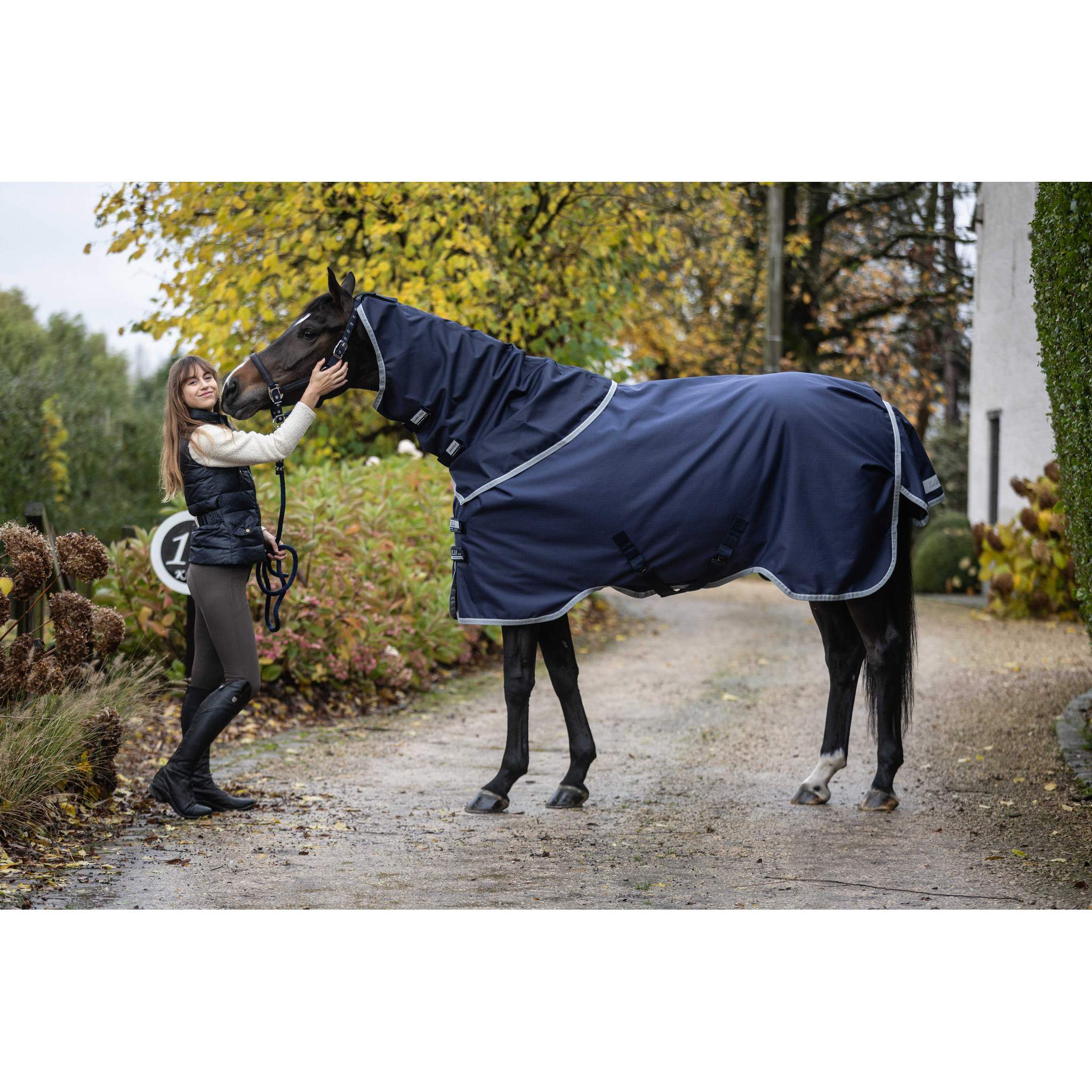 Lami-Cell Armadillo 1200D Turnout Sheet Navy blue/grey 400867063