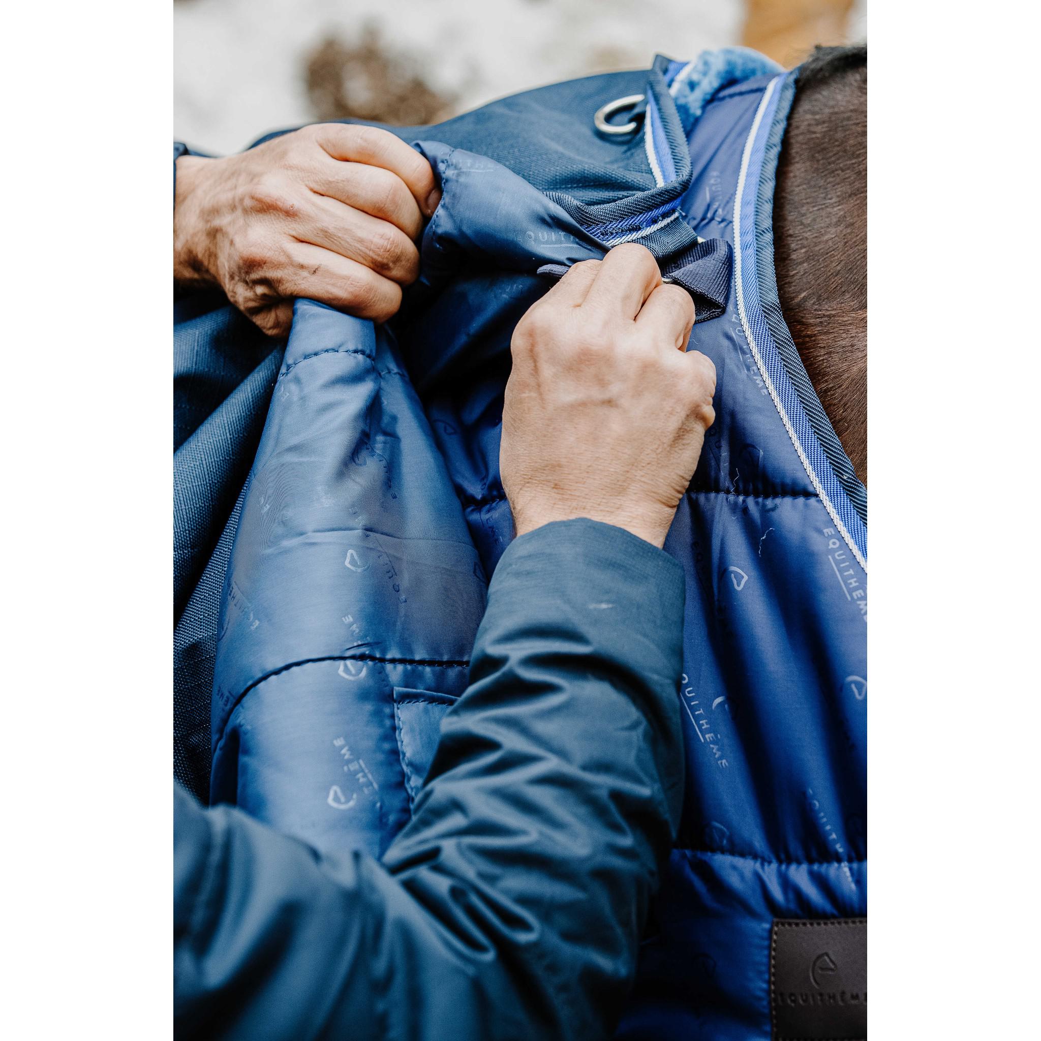 EQUITHÈME Classic 1200D Rug - Standard Navy blue 400527063