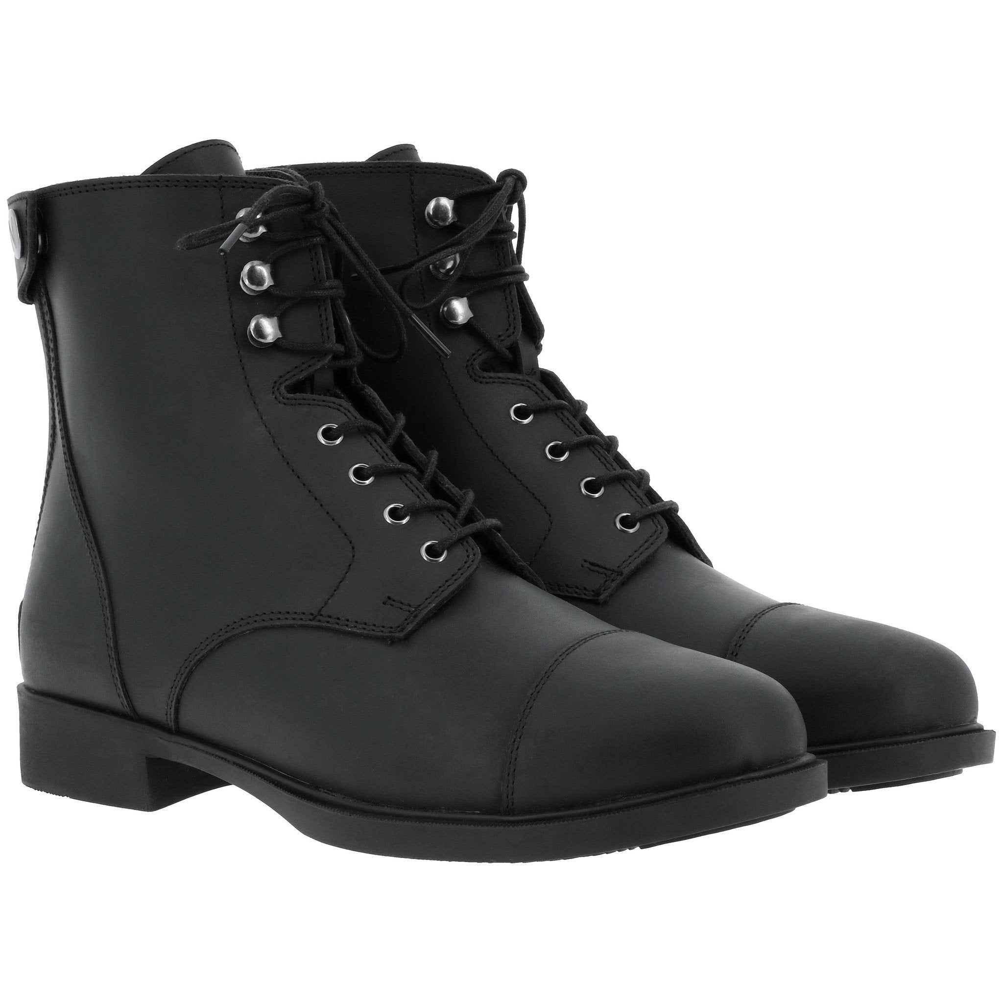 Norton Nîmes Lace-Up + Zip Boots Black 914114239