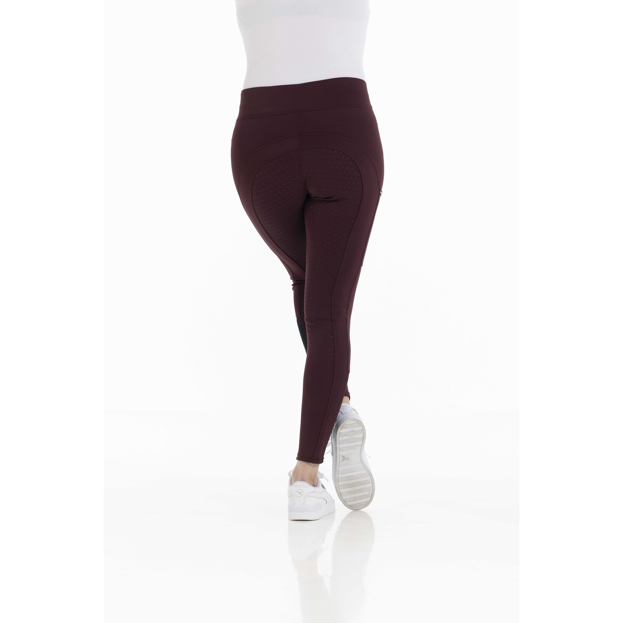 EQUITHÈME Originals Brigitte Leggings - Ladies Burgundy 979162336