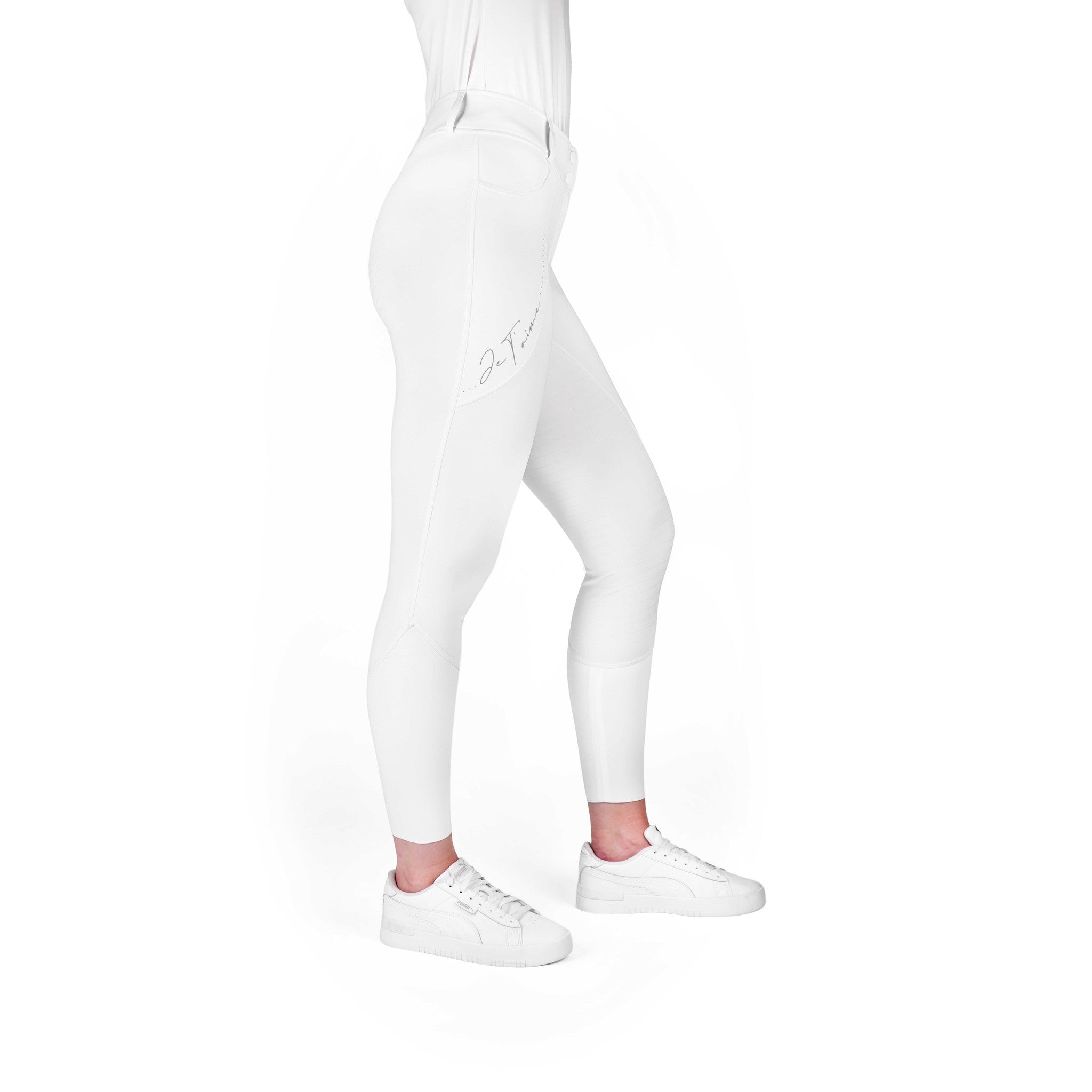 Je t’aime EQUITHÈME Elsa Breeches - Ladies White 979842136