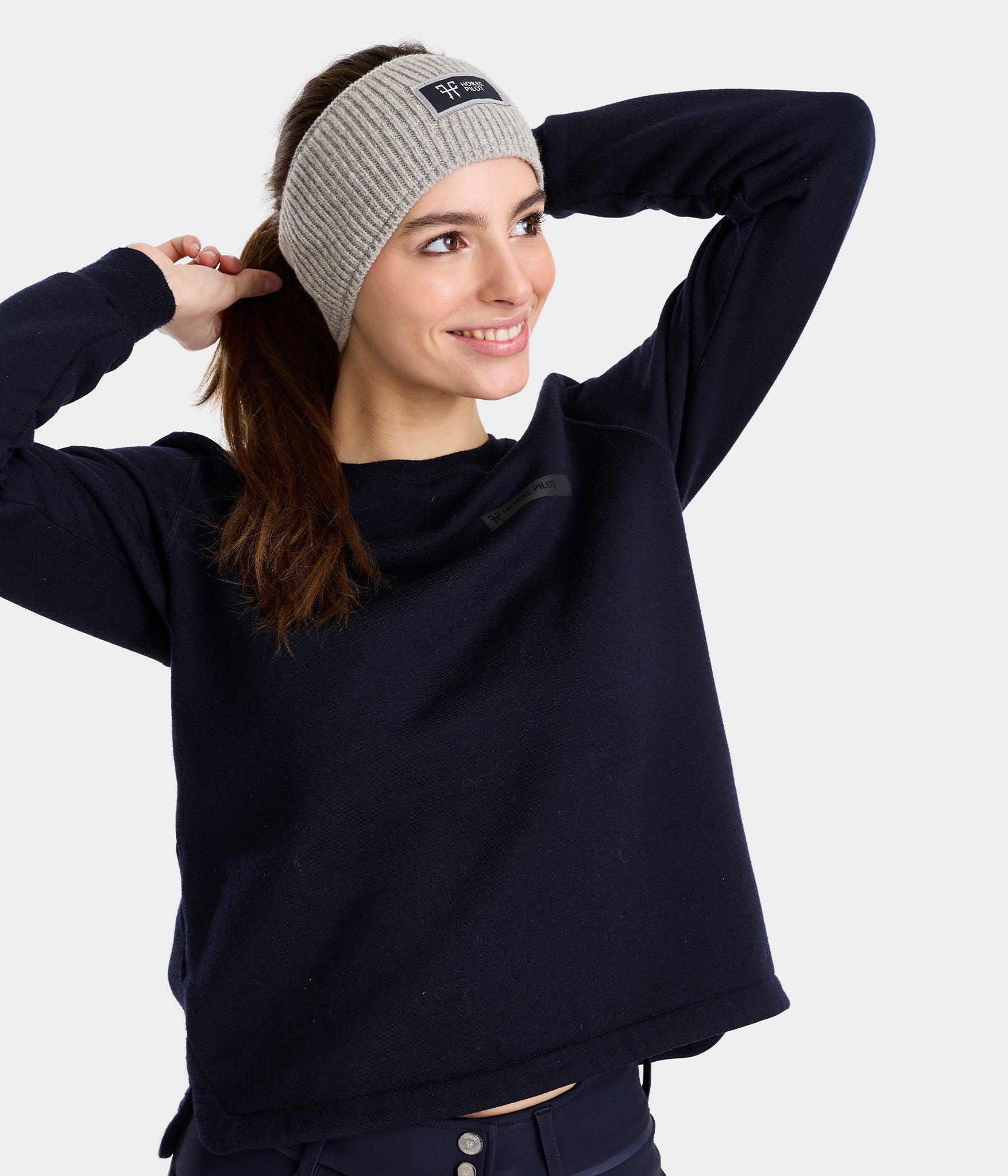 Horse Pilot Rider Headband - Wind Grey