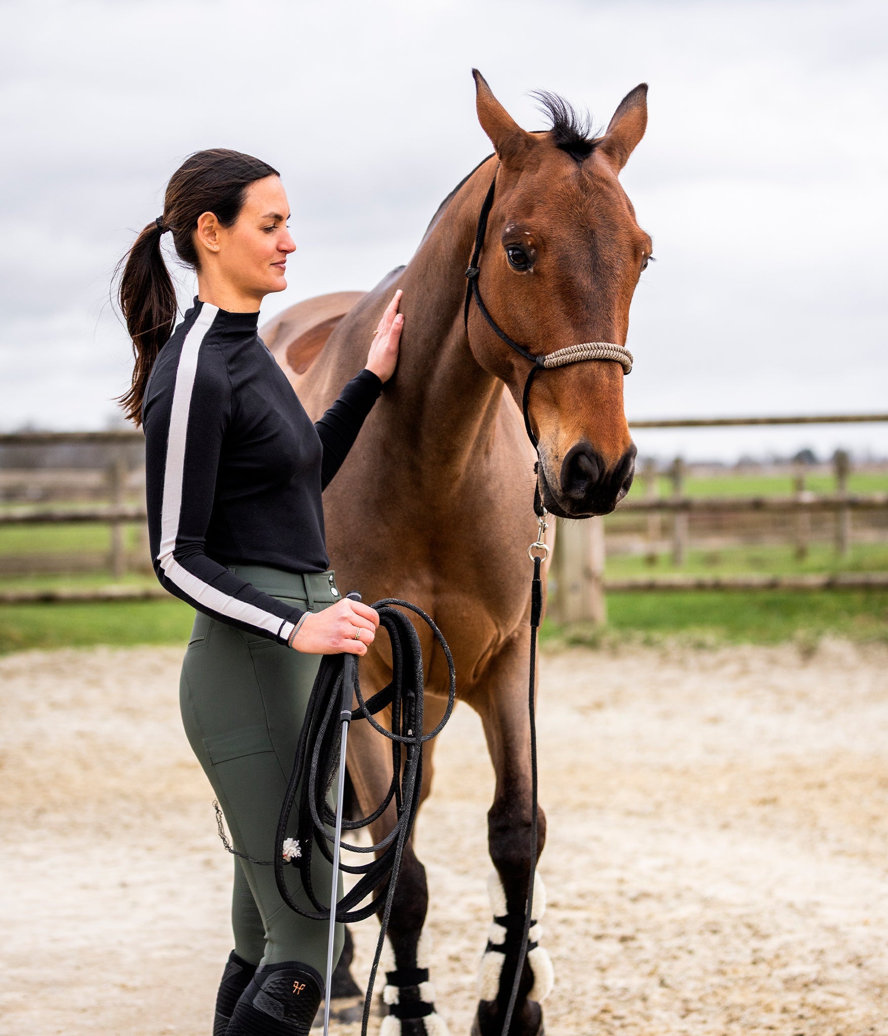 HORSE PILOT SOLARIS UV SHIRT WOMEN - Soft Brown