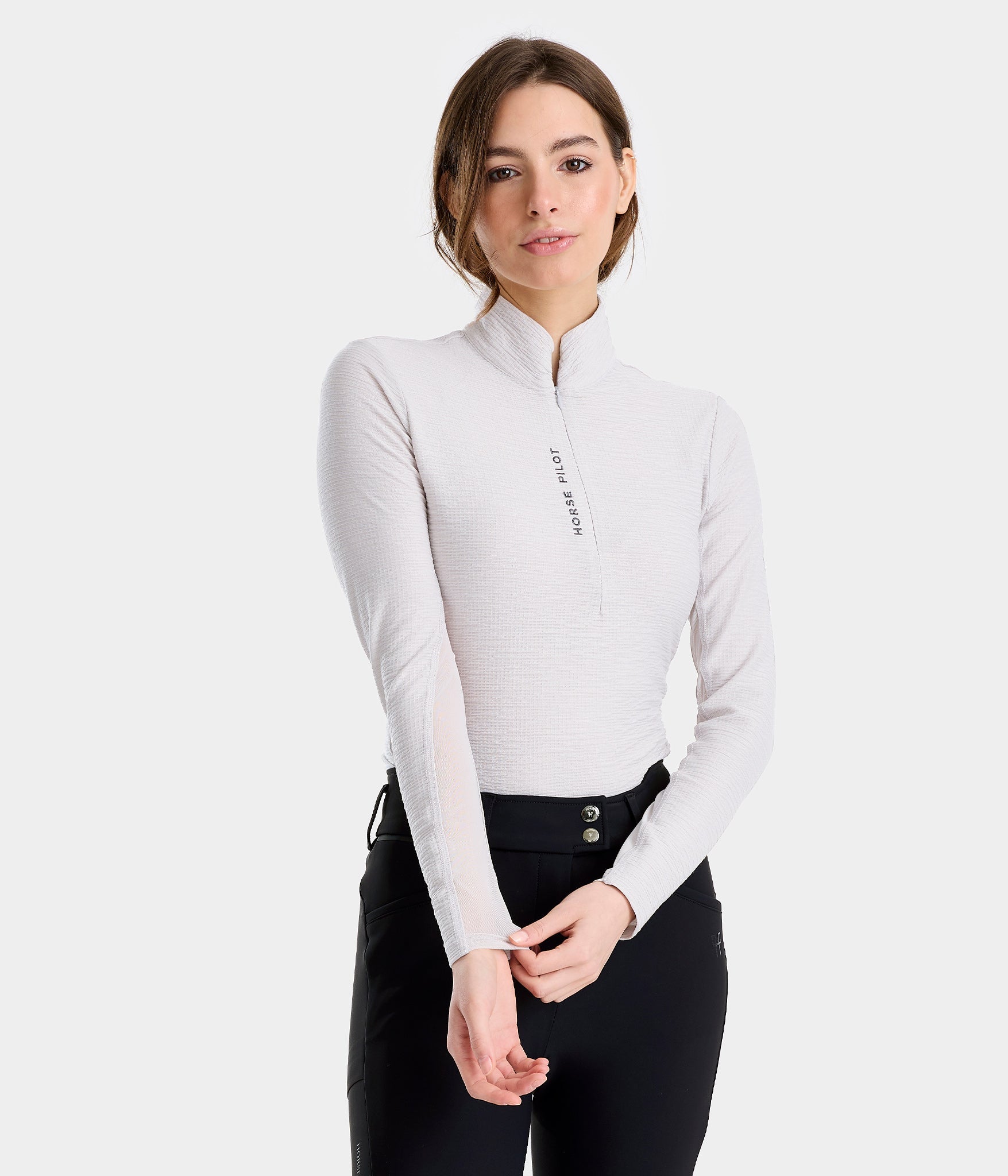 HORSE PILOT Suntech Shirt Women - Wind Grey