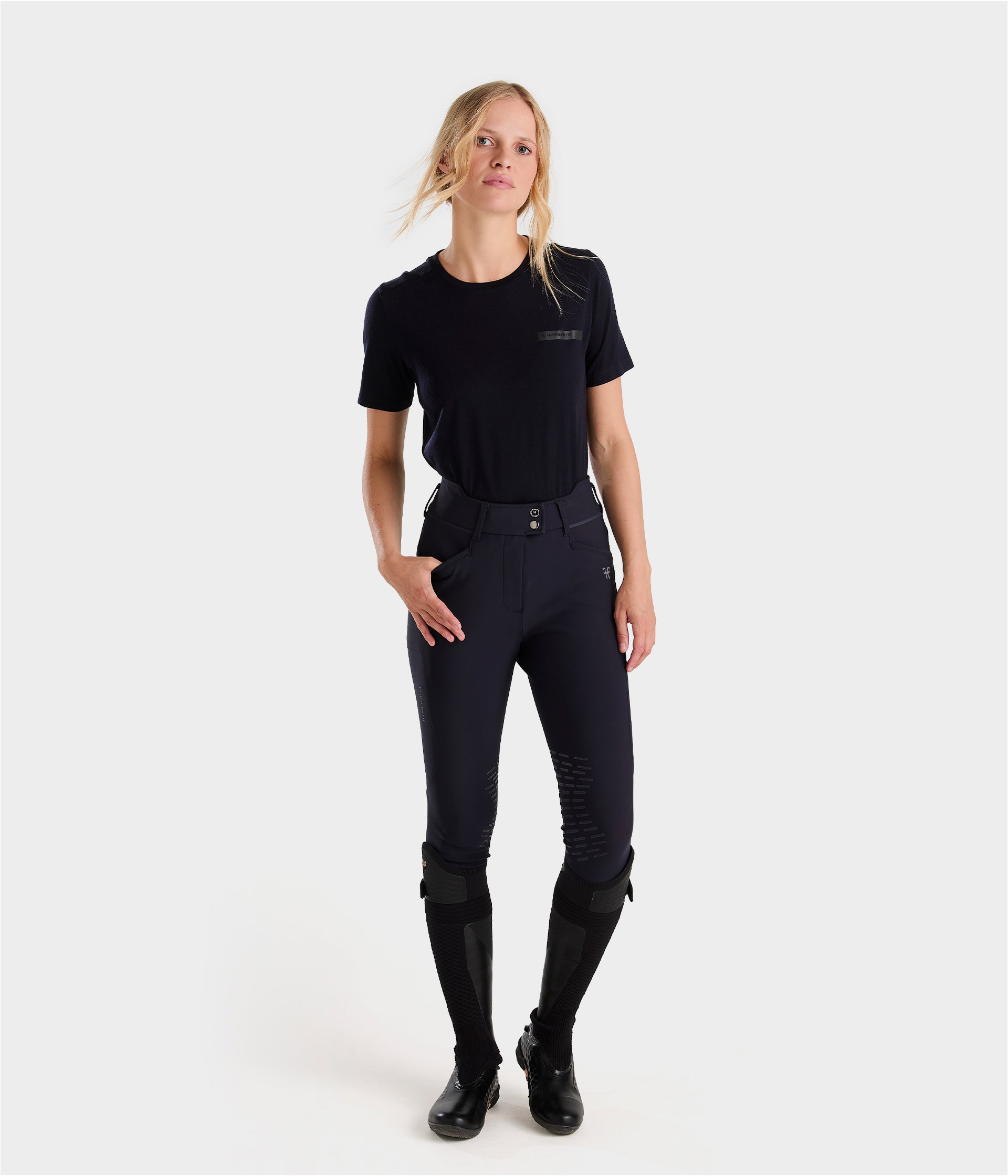 Horse Pilot X Perform Iconic Breeches Women - Vintage Indigo