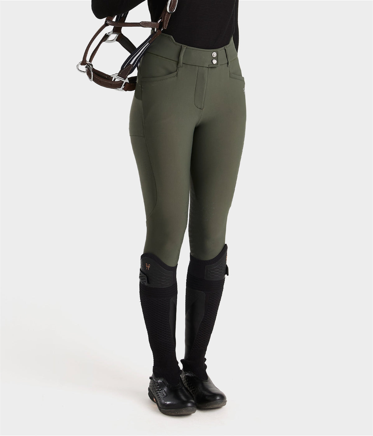 Horse Pilot X Perform Iconic Breeches Women - Forest Night