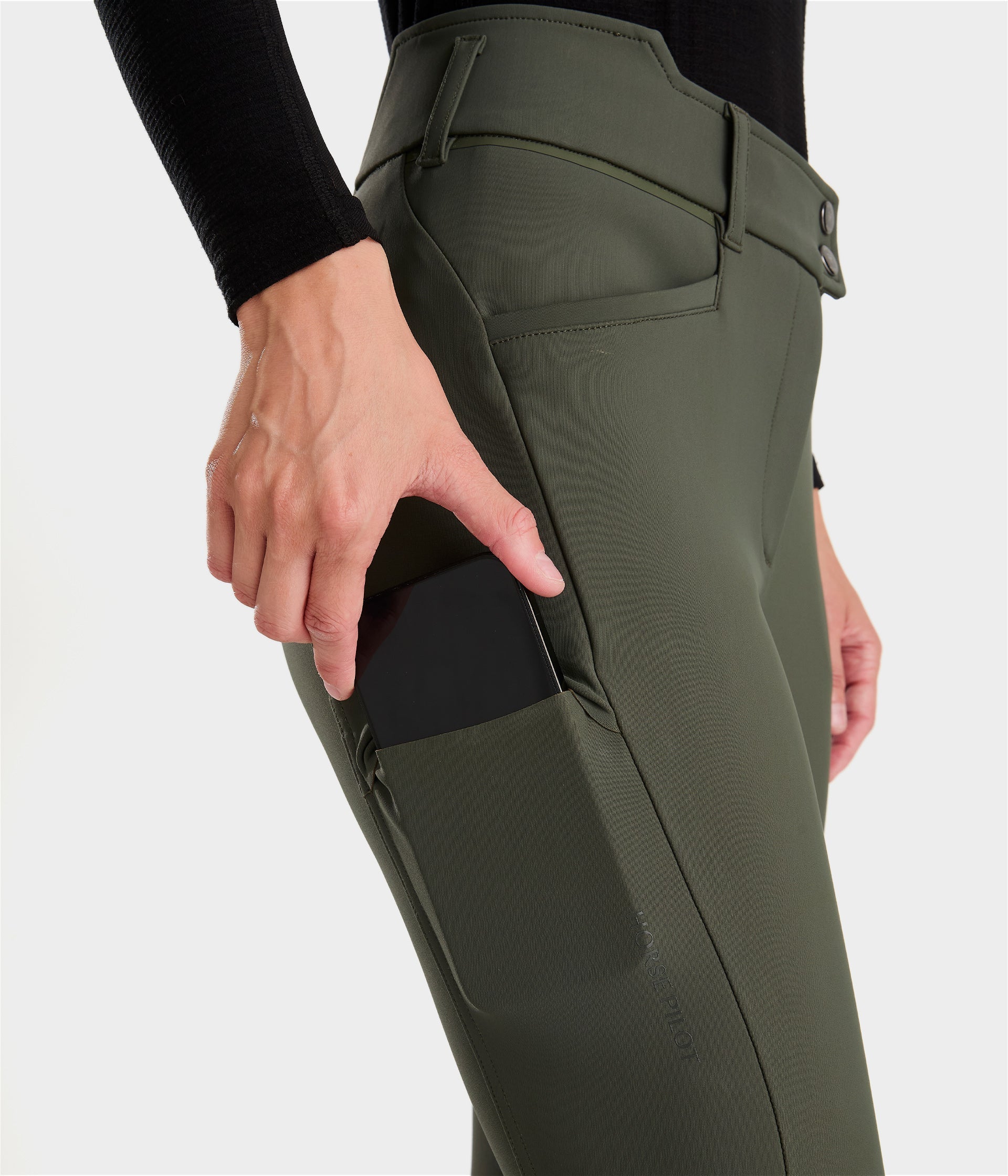 Horse Pilot X Perform Iconic Breeches Women - Forest Night