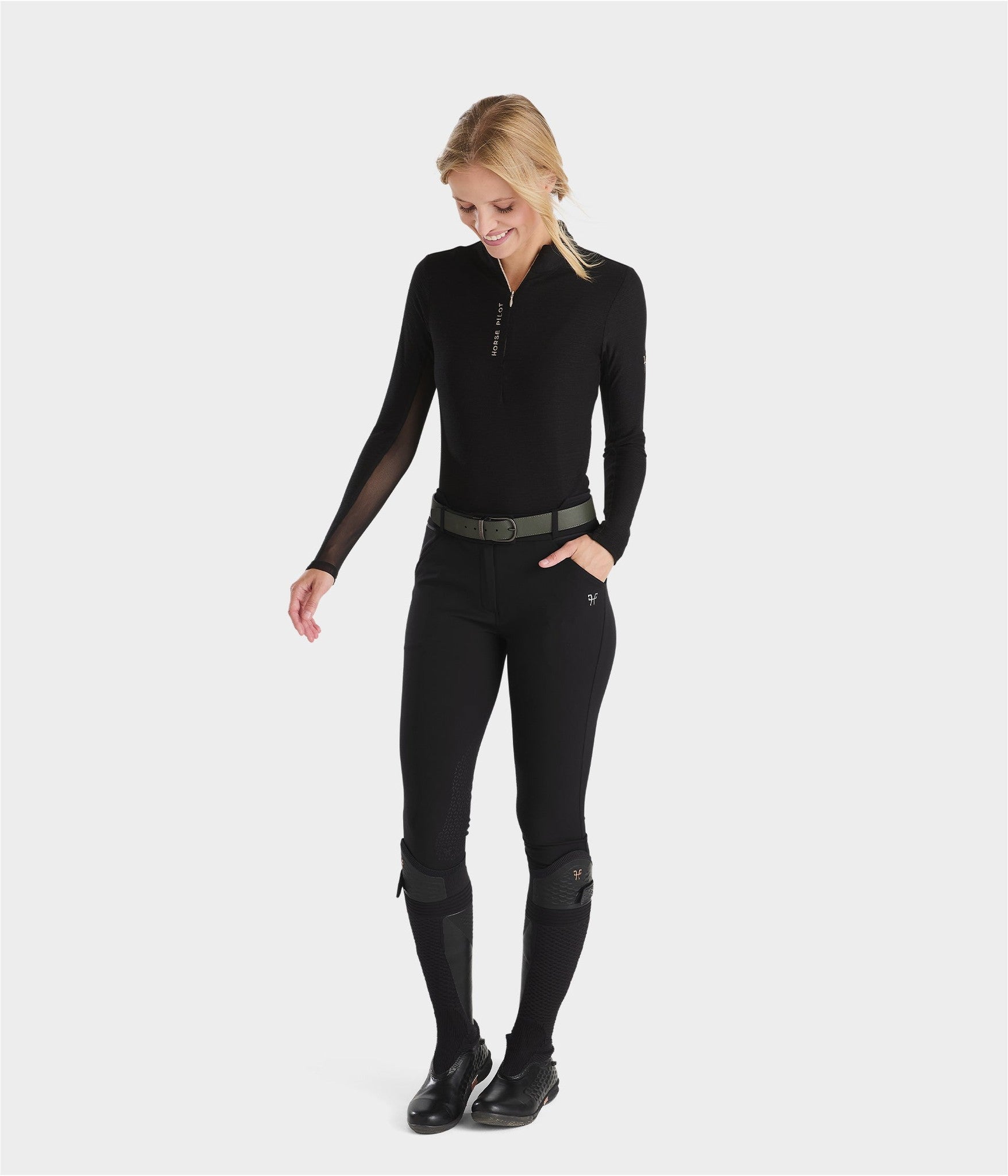 Horse Pilot X Prime Woman Breeches - Black