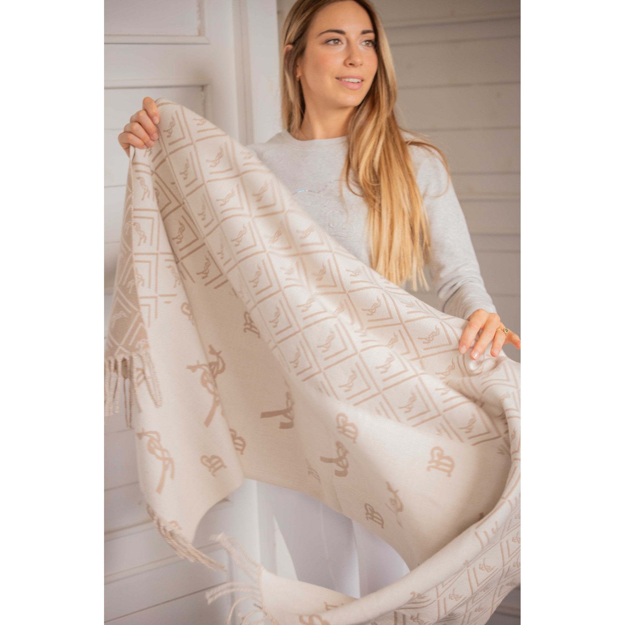 Pénélope Lana Scarf Beige /ecru 985855005