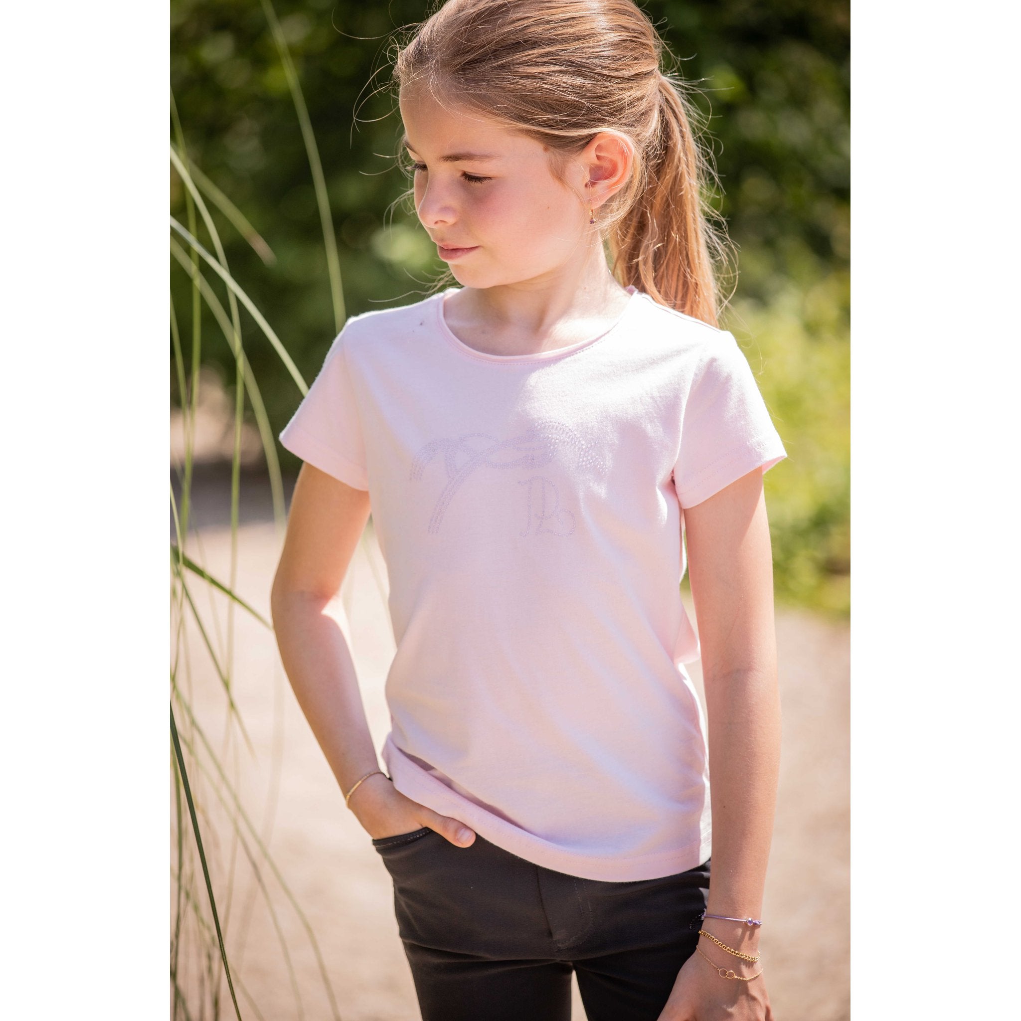Eden by Pénélope Iconic Strass T-Shirt - Kids Pink - 980402312_ambi_1