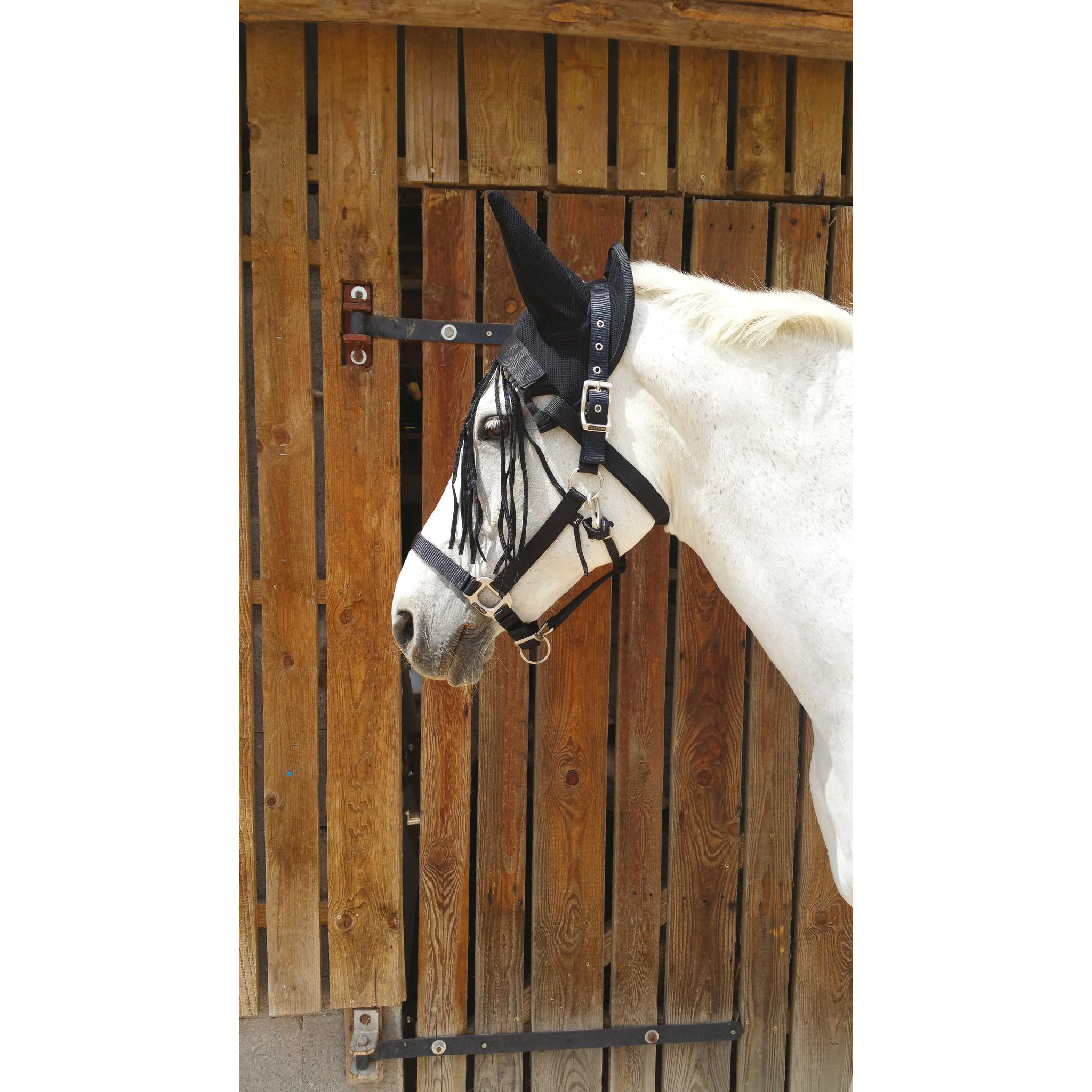 Riding World Light fly mask with fringe Black 306904302