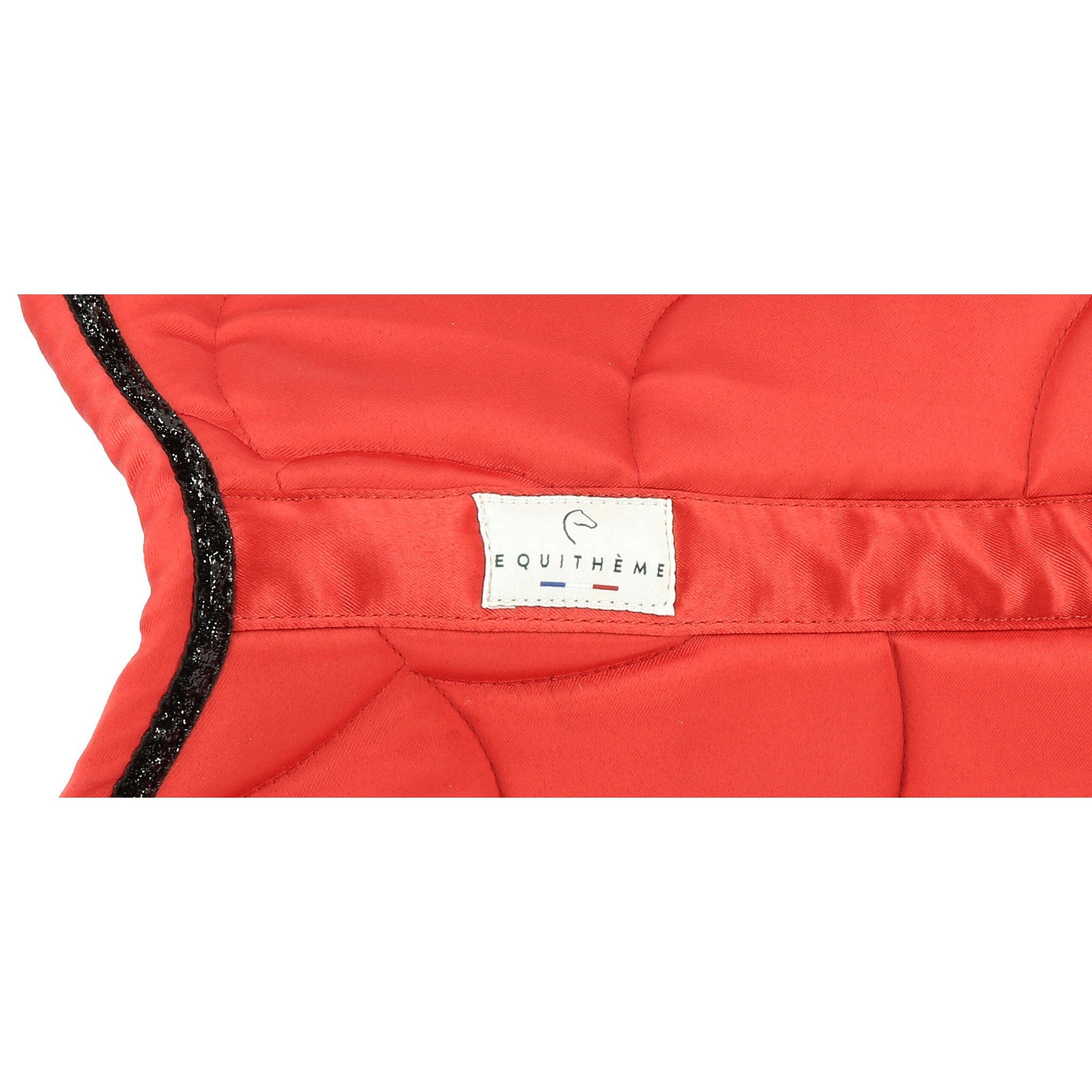 EQUITHÈME Satin Saddle pad - Dressage Red 204433003