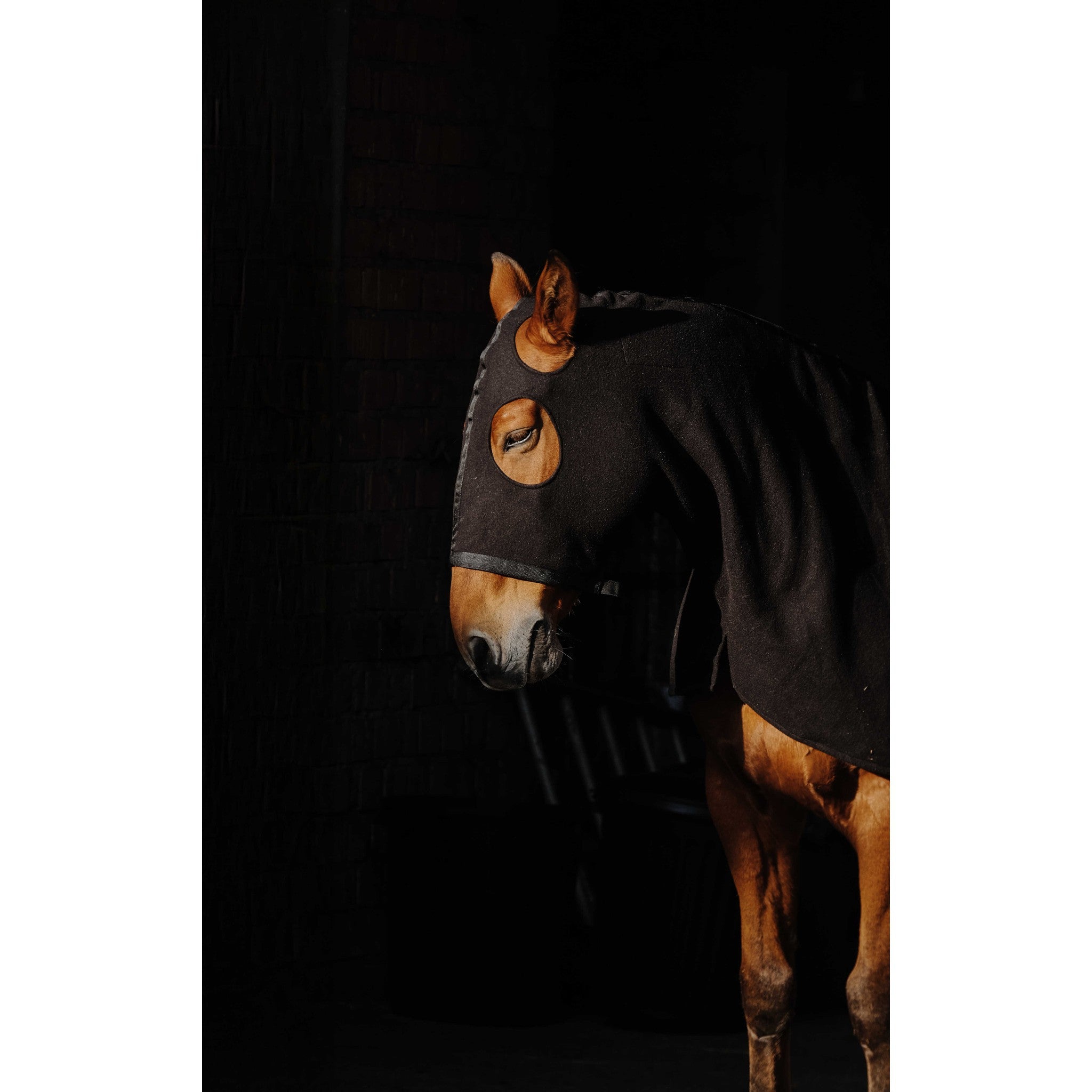 EQUITHÈME Fleece Head and Neck Cover Black 400413102