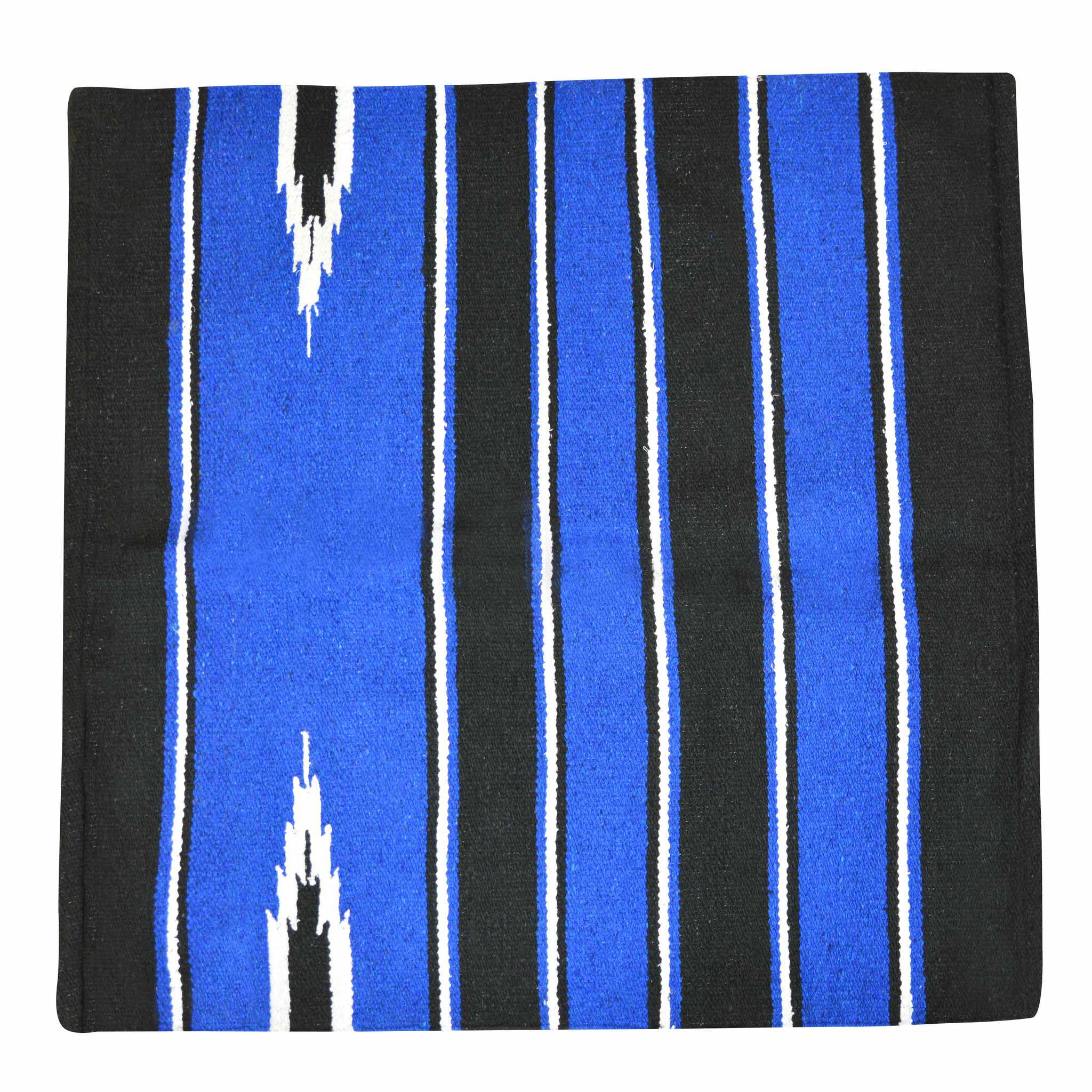 Westride Navajo cotton/acrylic horse pad Black/royal blue 801090026