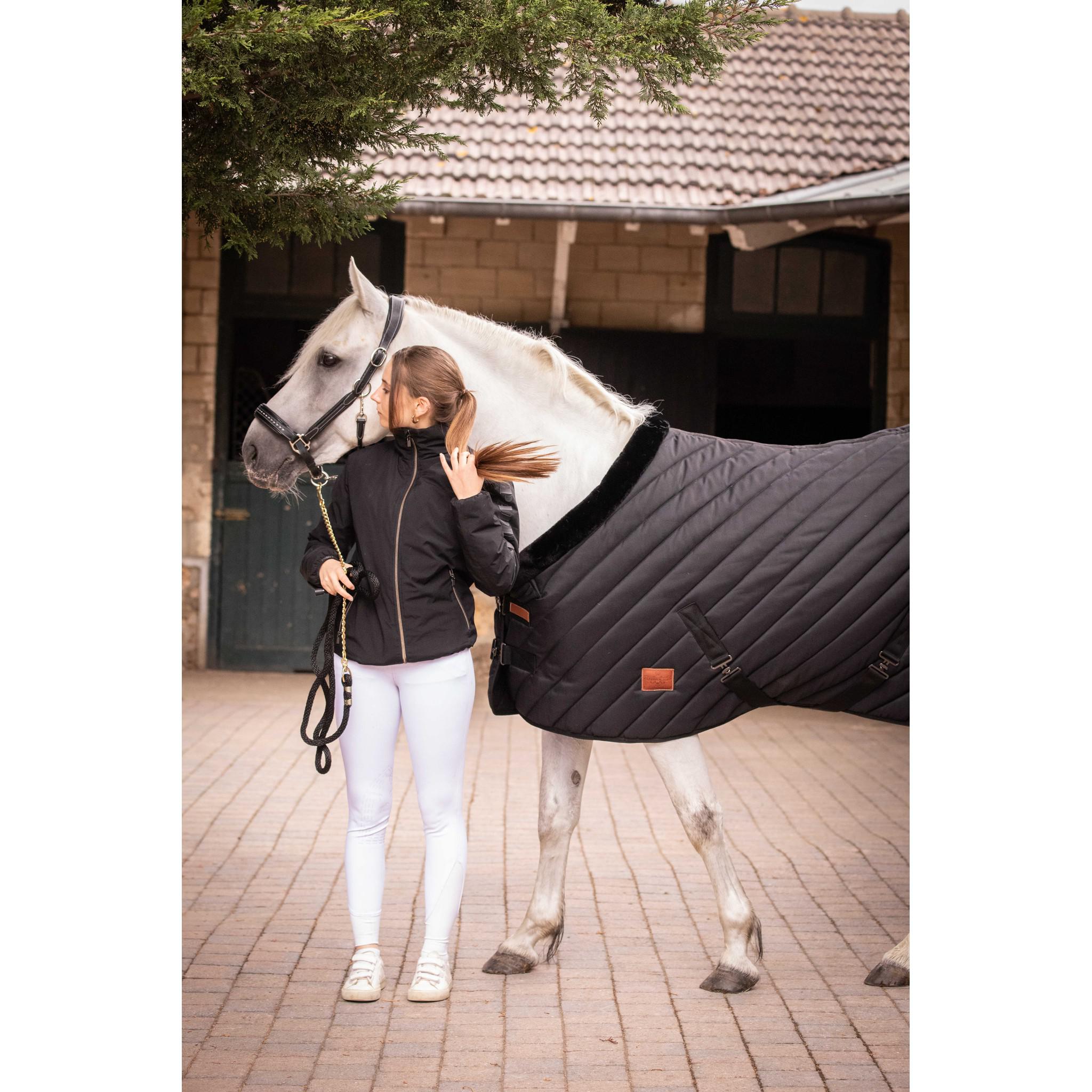 Paddock Sports Diagonal Stable Rug Black 400030259