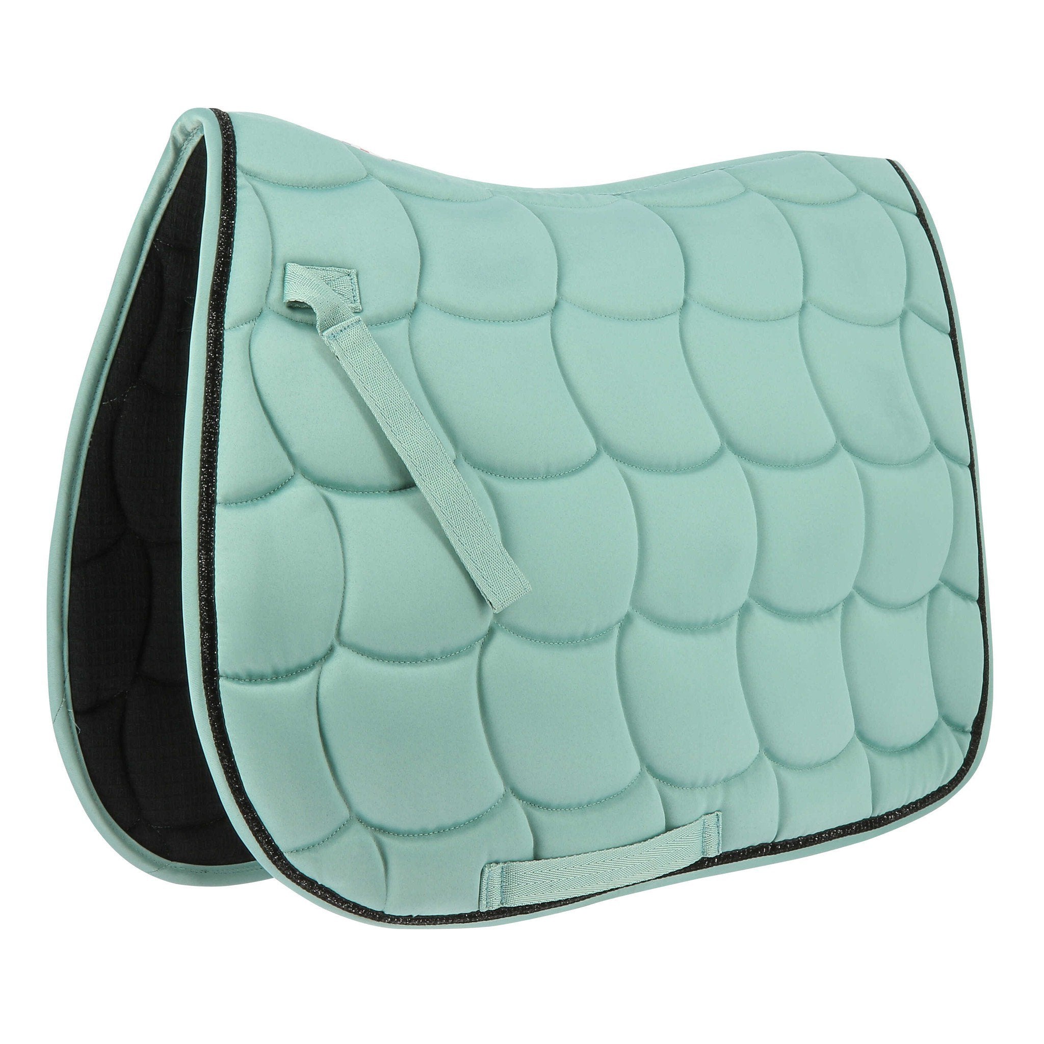 EQUITHÈME Satin Saddle pad - All purpose Light green 204432019