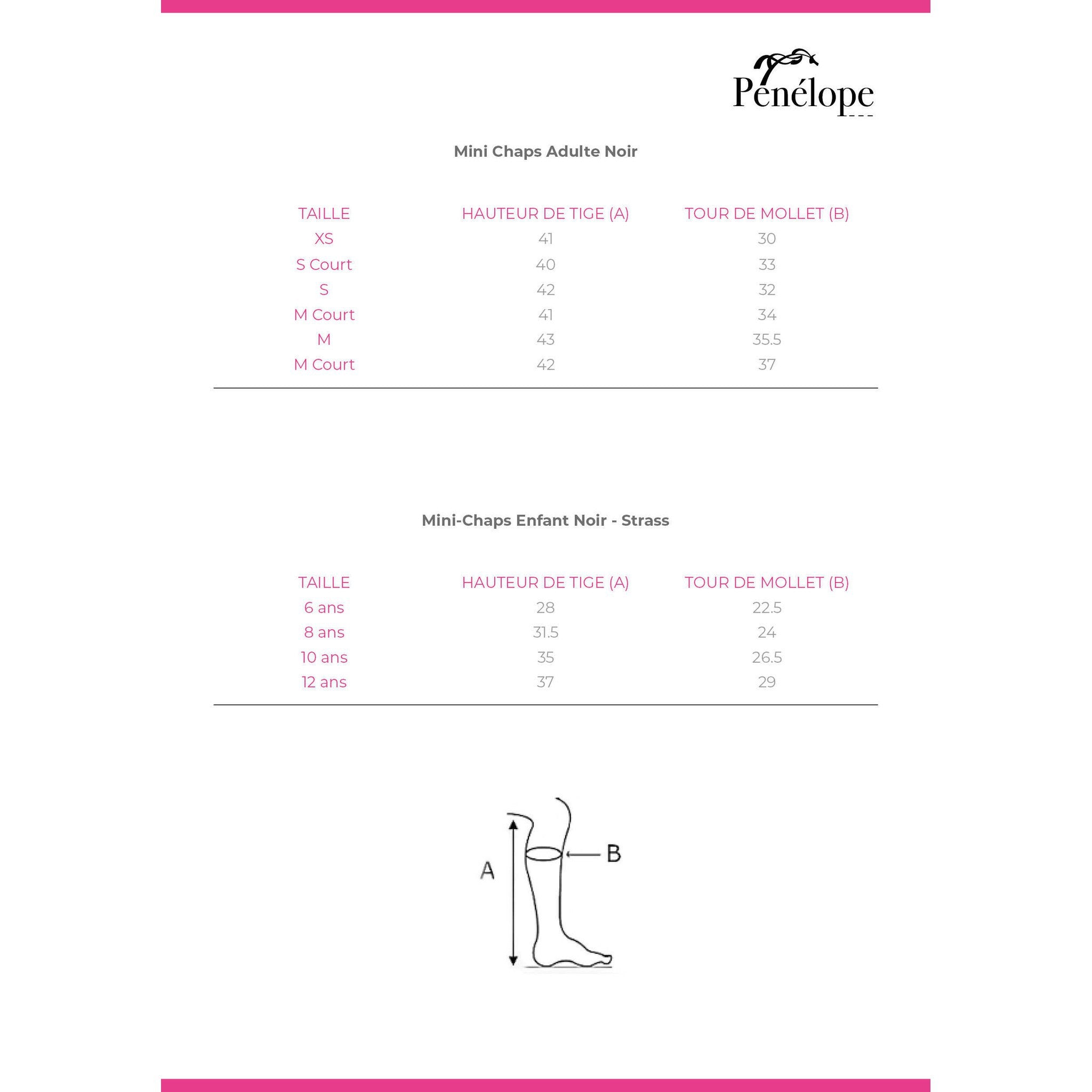 Pénélope Softy half chaps - Children Black 913200