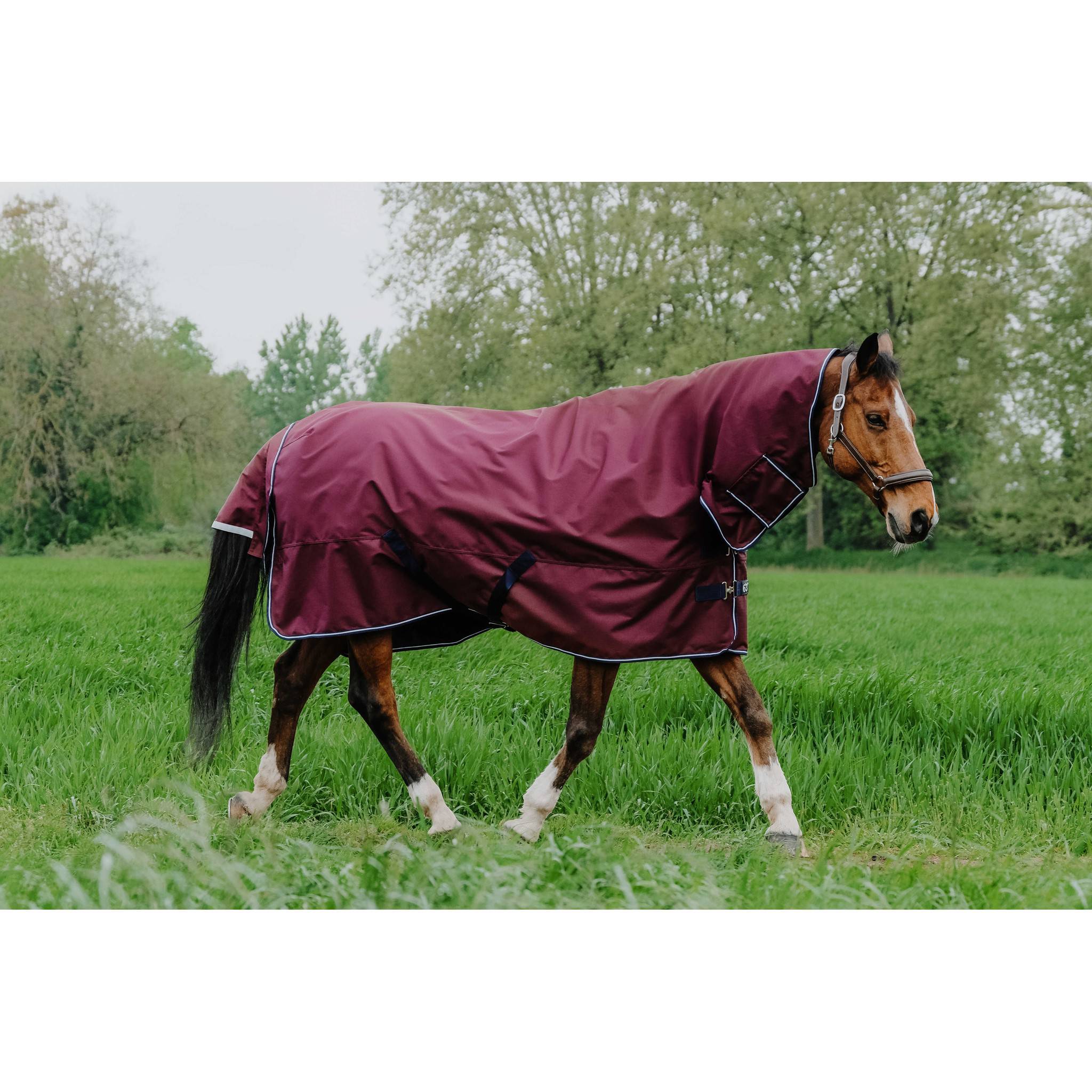 EQUITHÈME Tyrex 1200D Réflec Rug - Combo Burgundy 400936363