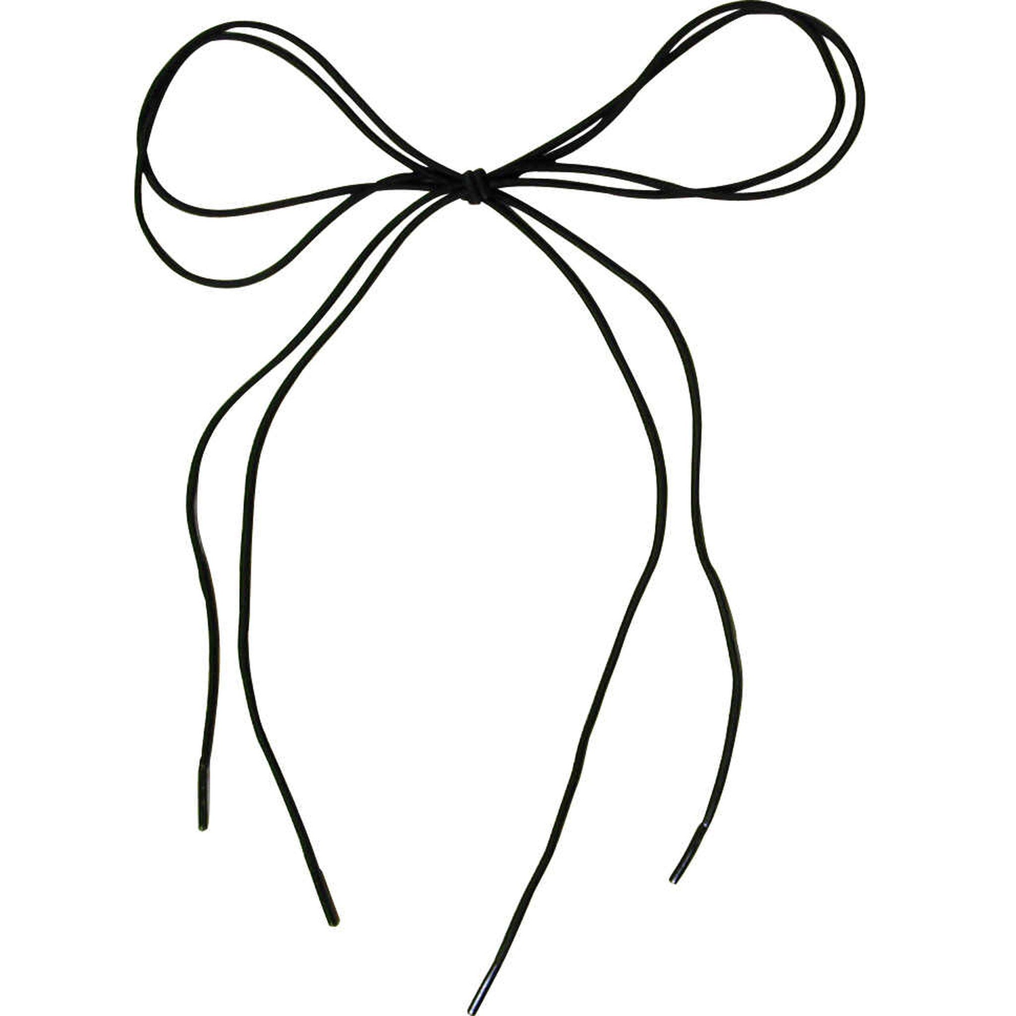 EQUITHÈME Elastic shoe and boot laces Black 910680002