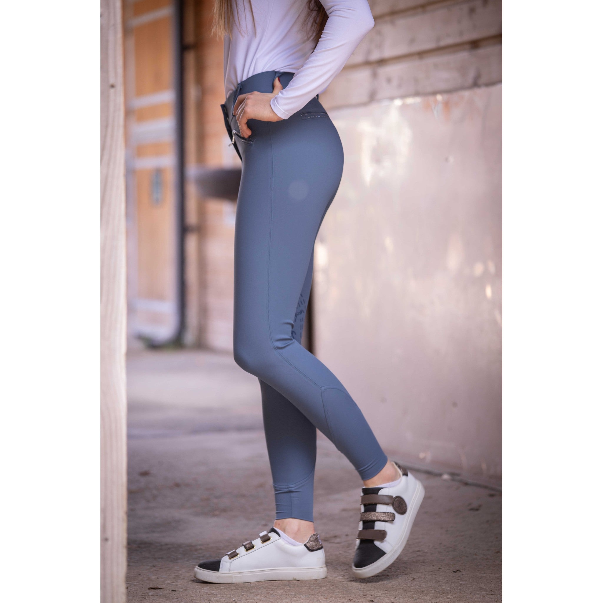 Penelope Rocky Stone Riding Pants - Women's Blue - 979997034_ambi_7