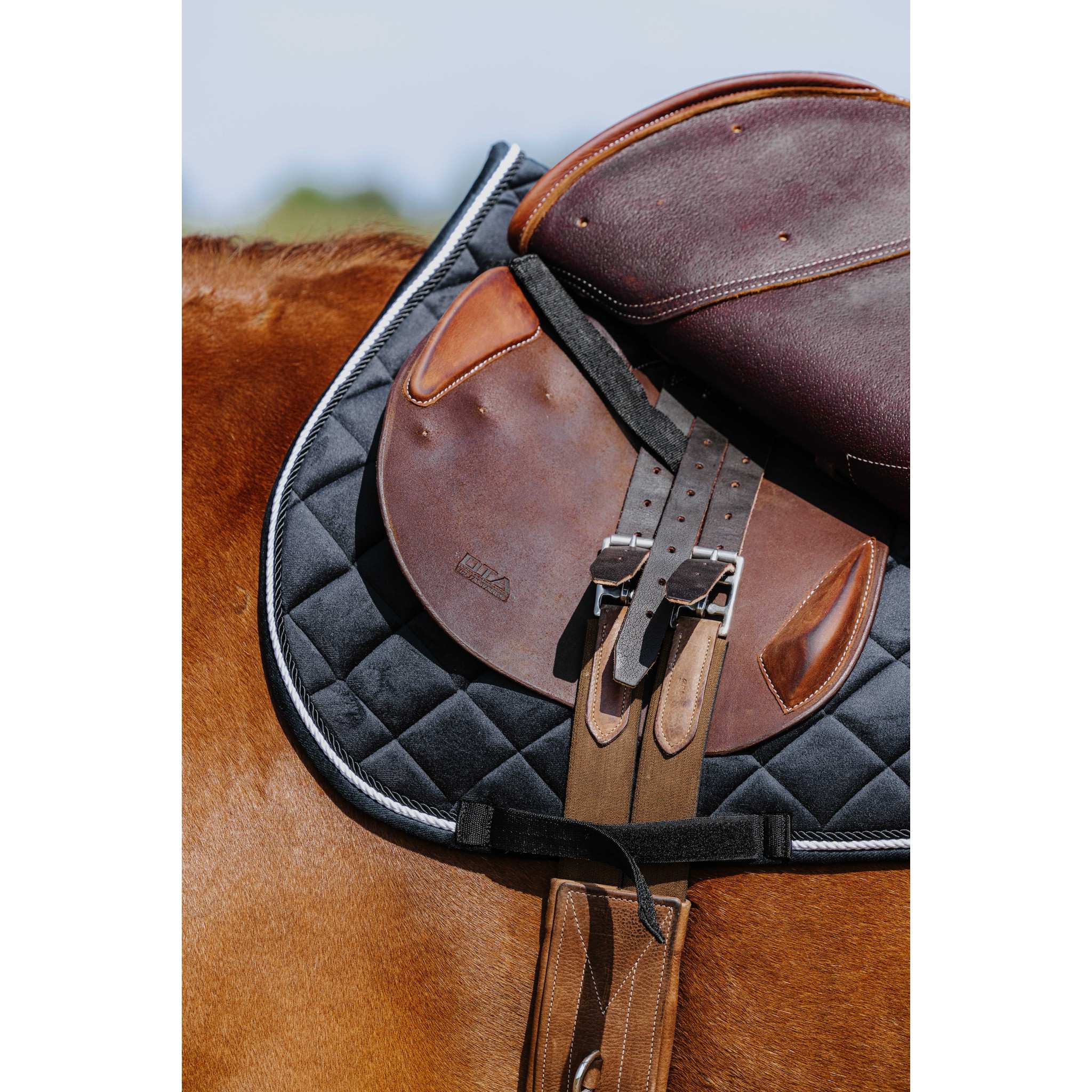 Riding World Velours saddle pad - All purpose Black 204059002