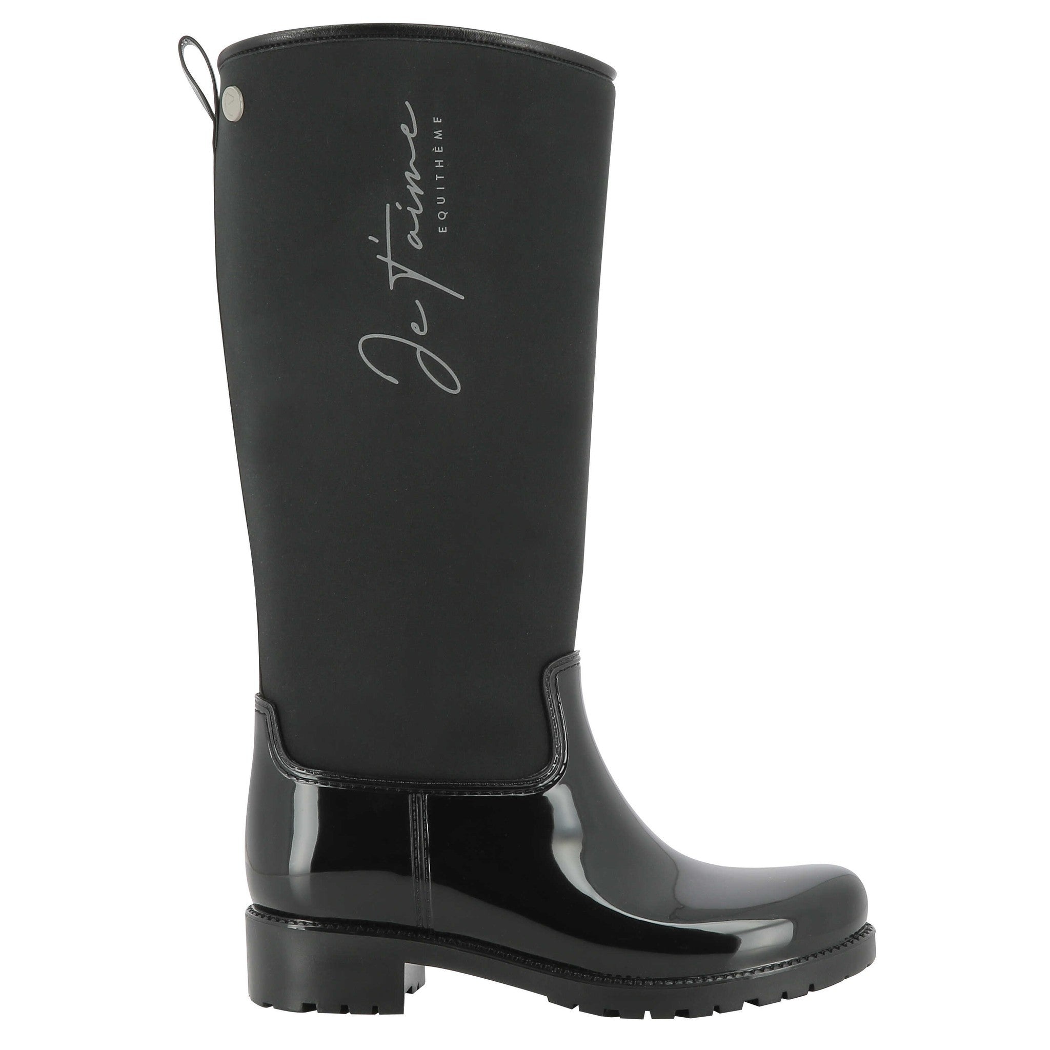Je t'aime EQUITHÈME Rain Boots Black 910552239