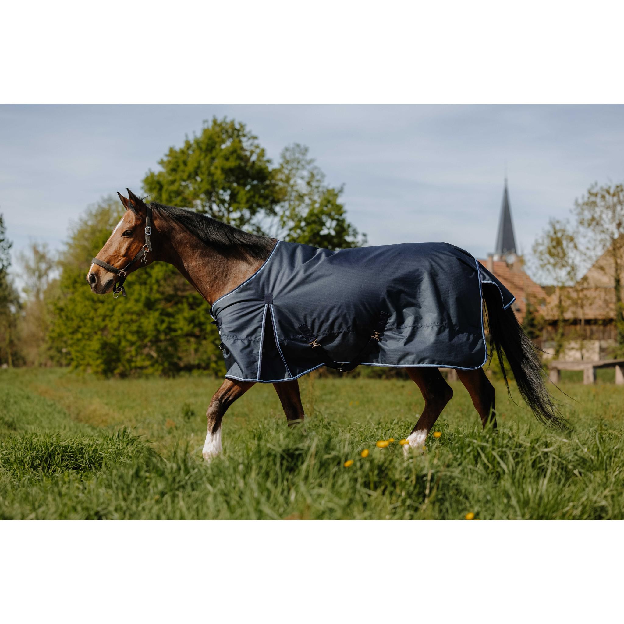 Riding World Eco 1200D Turnout rug - Standard Navy blue 400868063