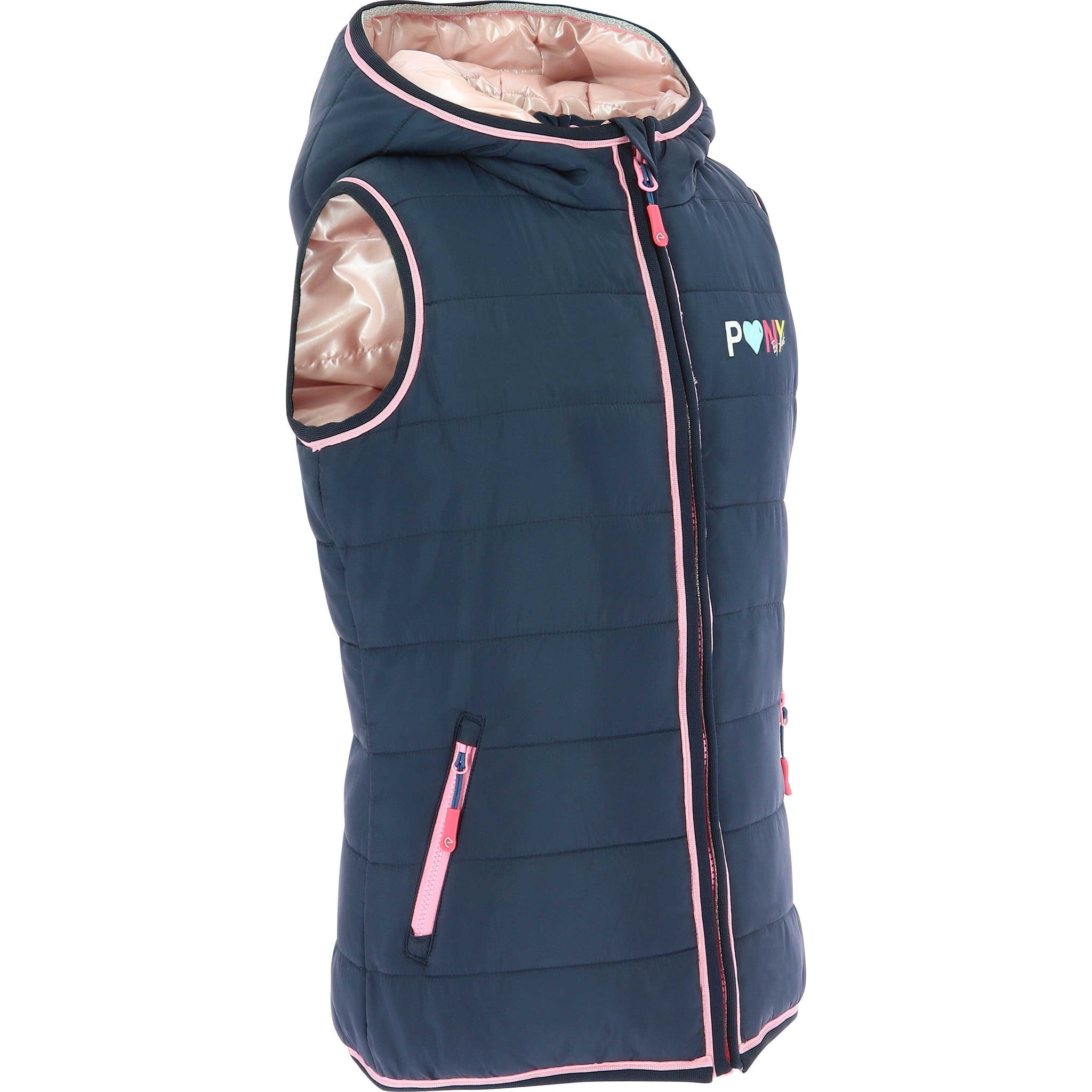 Equi-Kids Jade Vest - Kids - Navy blue/pink - 978041708_packshot_2