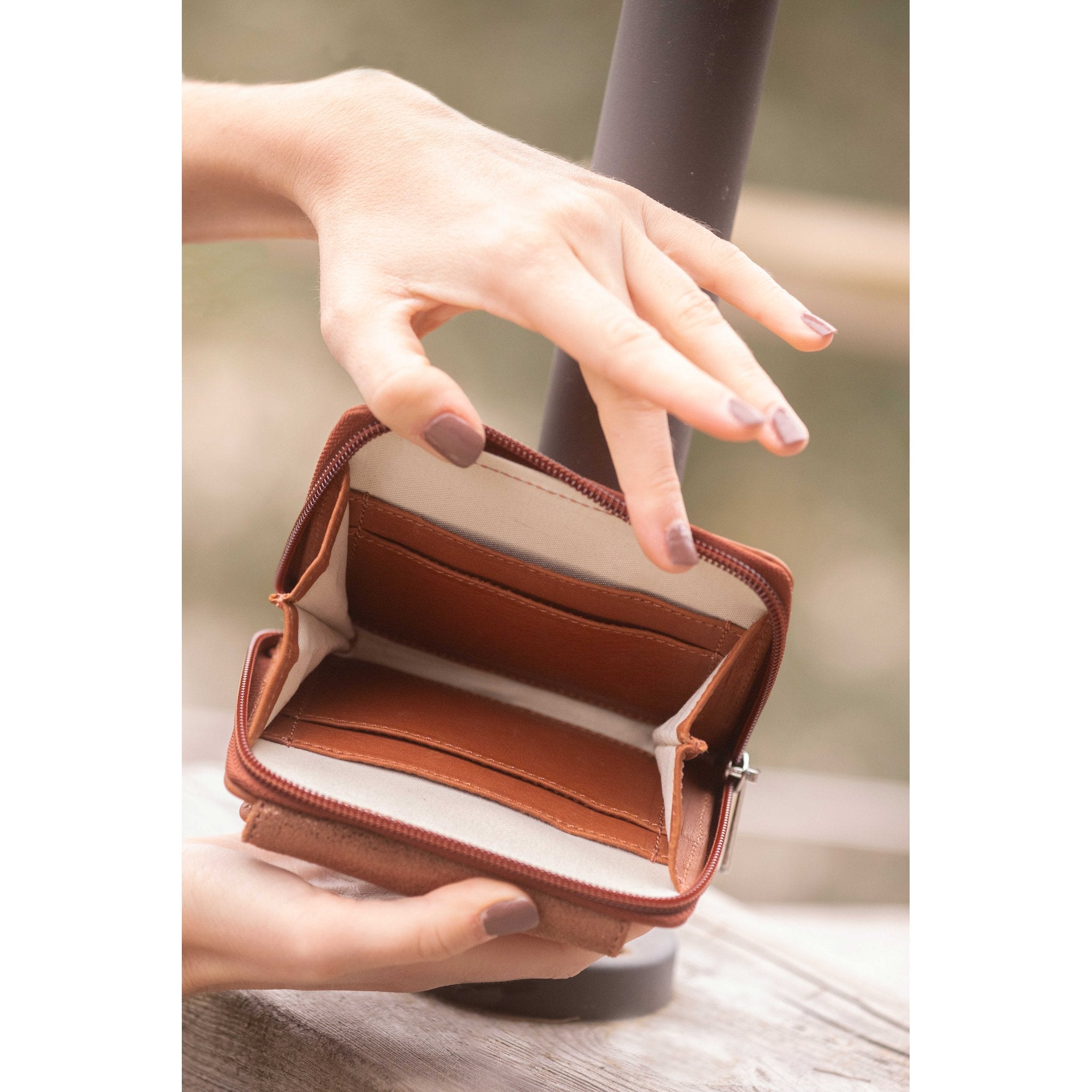 Penelope Clémence Leather Wallet Cognac - 936024014_zoom_5