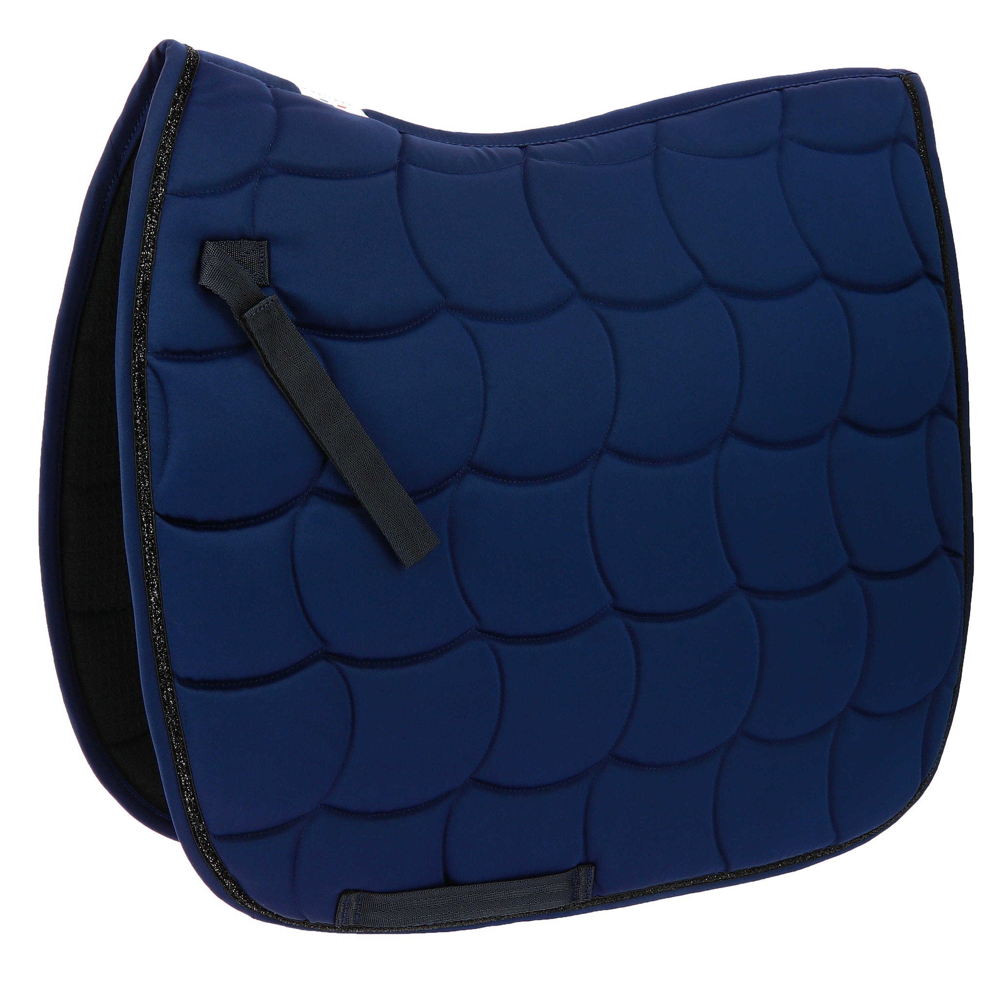 EQUITHÈME Satin Saddle pad - Dressage Navy blue 204433007