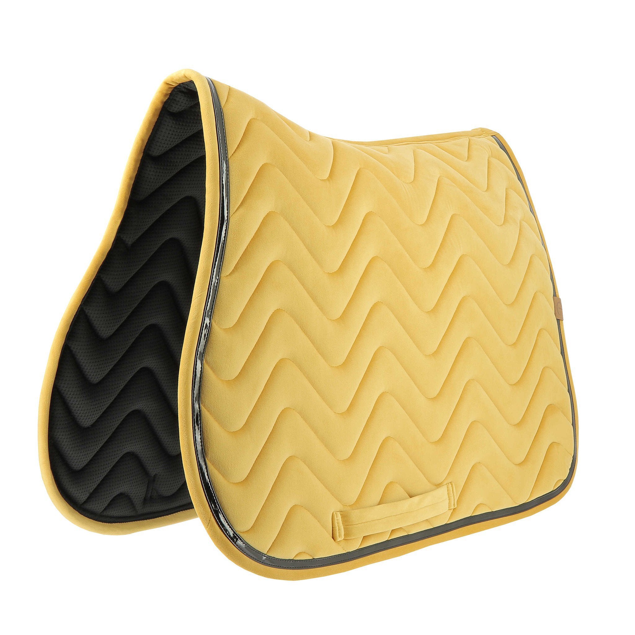 EQUITHÈME Glossy Saddle pad - All purpose Yellow 204761010