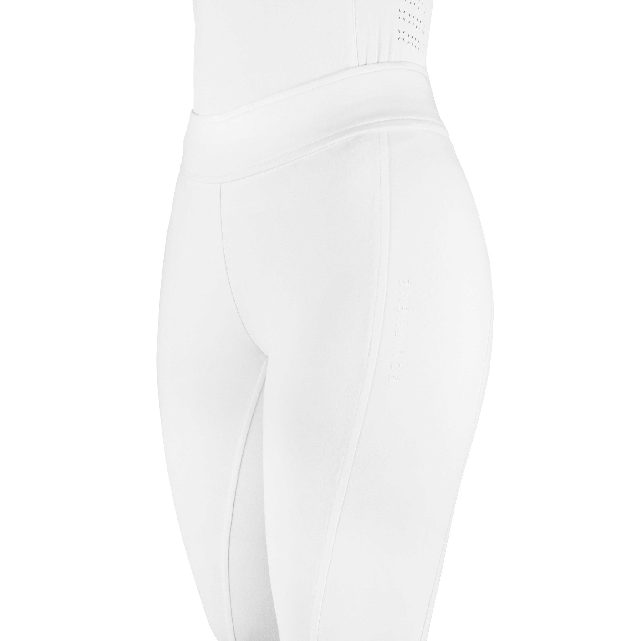 EQUITHÈME Birdy Full Seat Silicone Leggings - Ladies White 979171136
