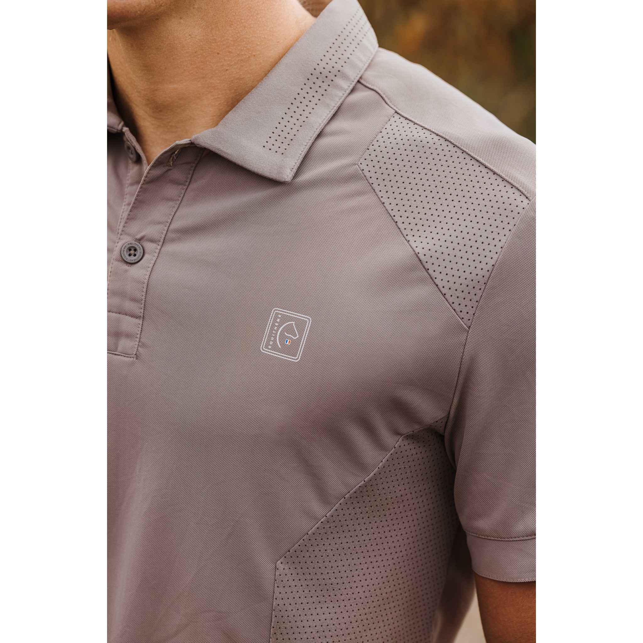 EQUITHÈME Eric Polo Shirt - Men Taupe 962088273