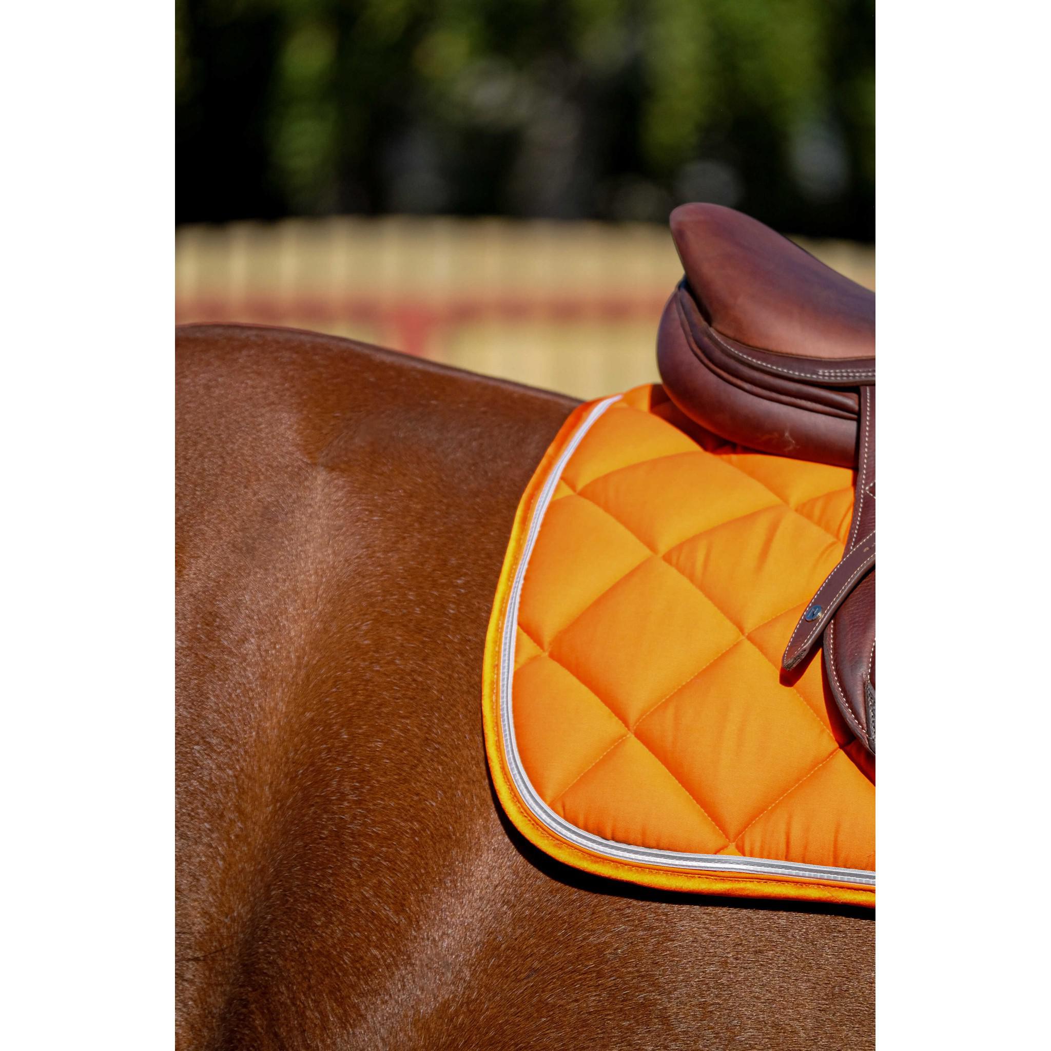 EQUITHÈME Classic Saddle pad - All purpose Orange 204773022