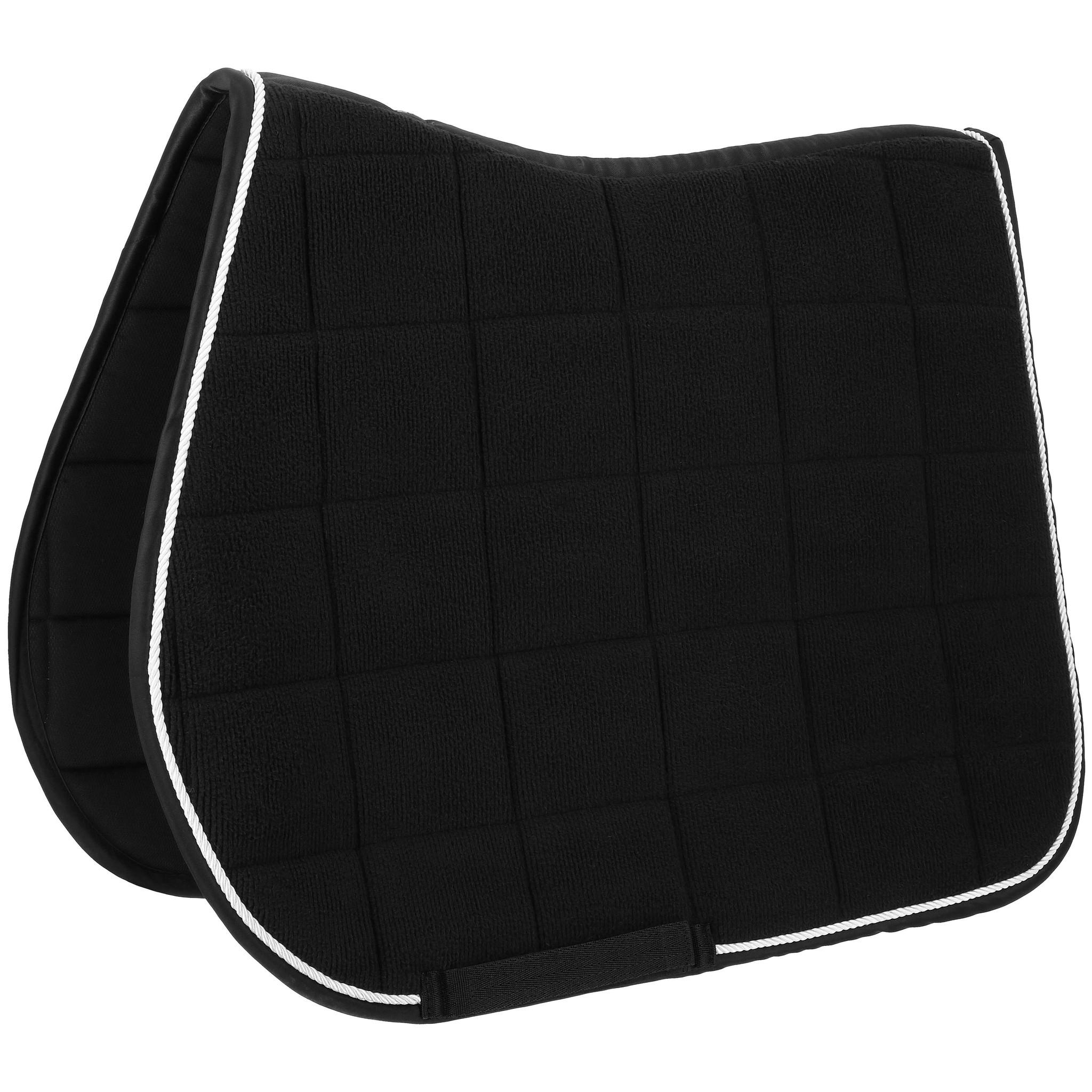 Riding World Corduroy saddle pad - All purpose Black 204061002