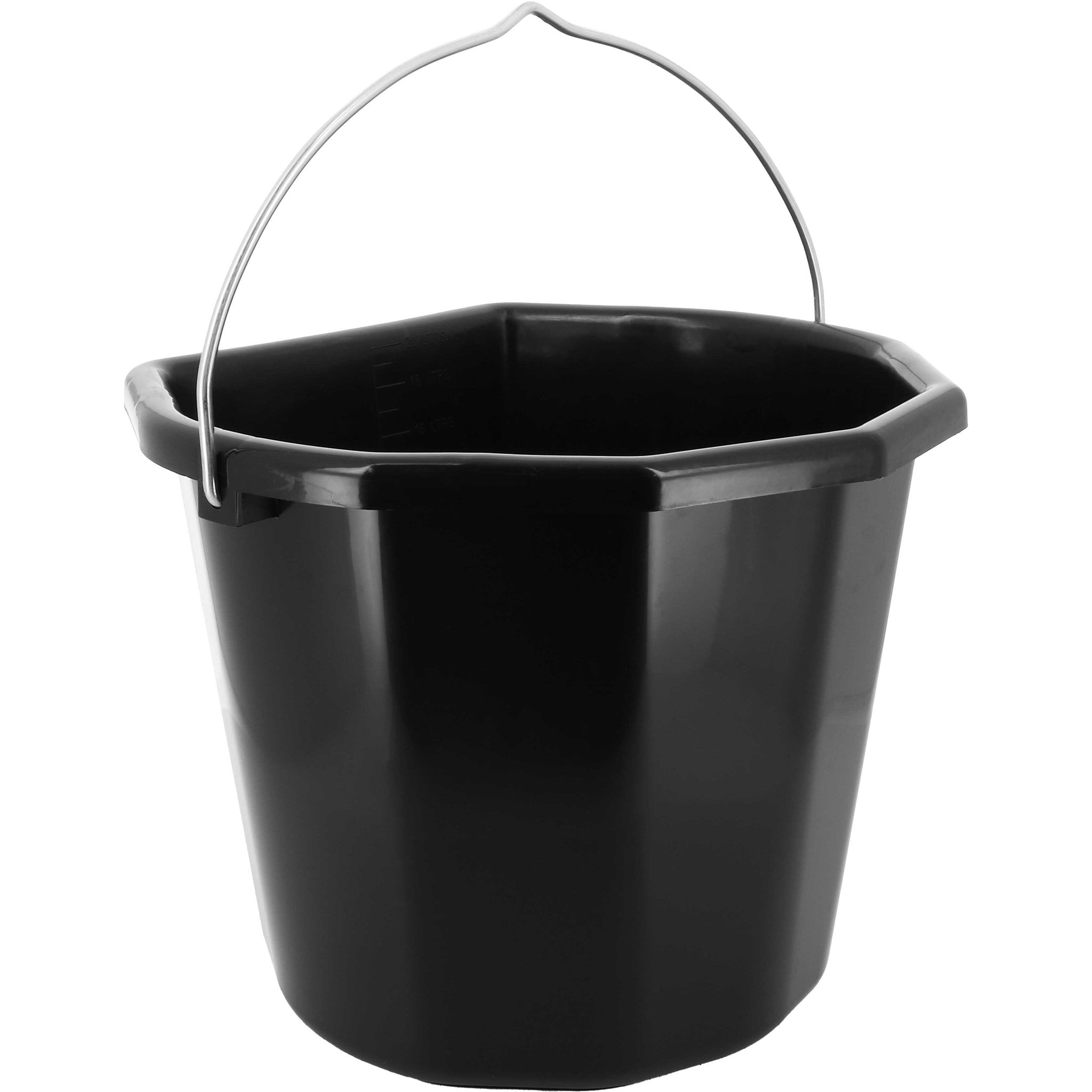 HIPPO-TONIC 20L Flat-Sided Bucket Black - 704091002_packshot_1