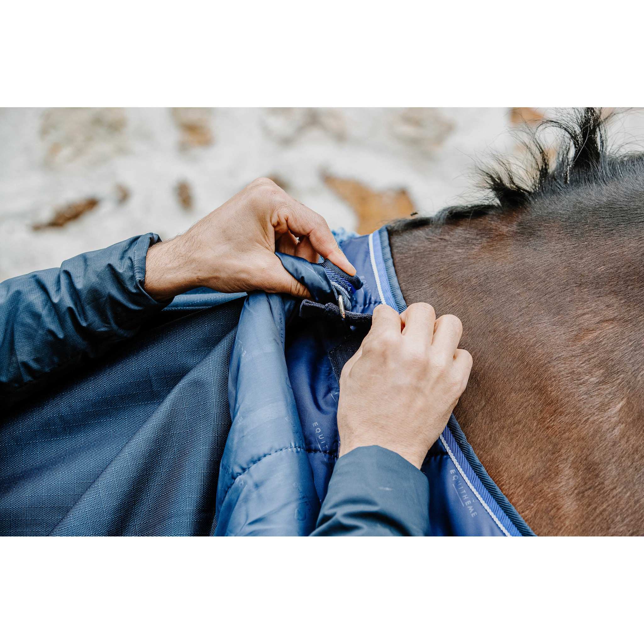 EQUITHÈME Classic underblanket - Standard Navy blue 400550063