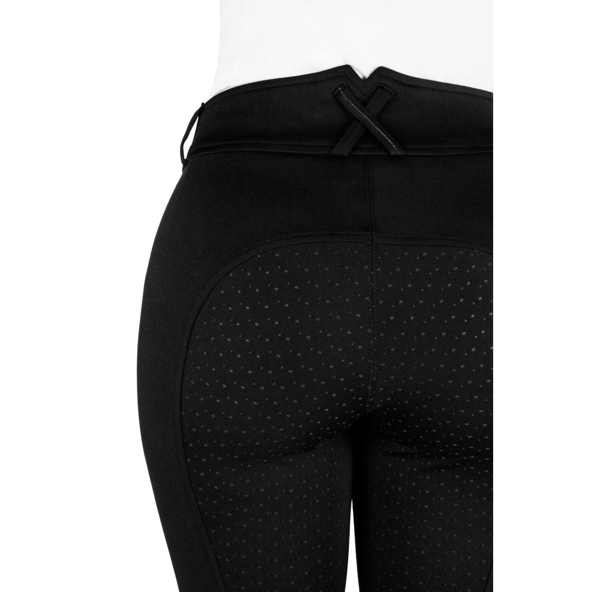 EQUITHÈME Carly Full Silicone Seat Breeches for Women Black 979862236