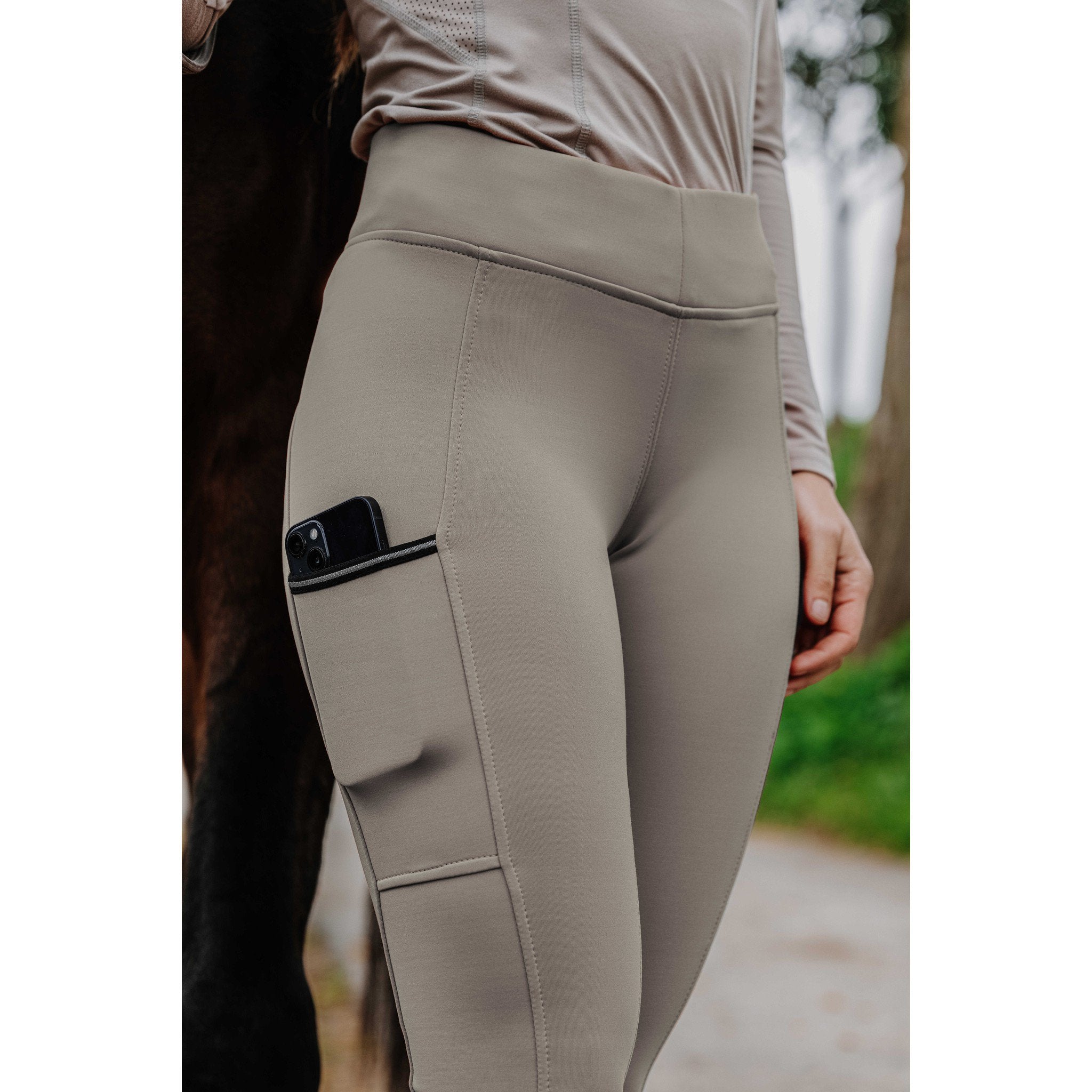 EQUITHÈME Originals Brigitte Leggings - Ladies Taupe 979162836