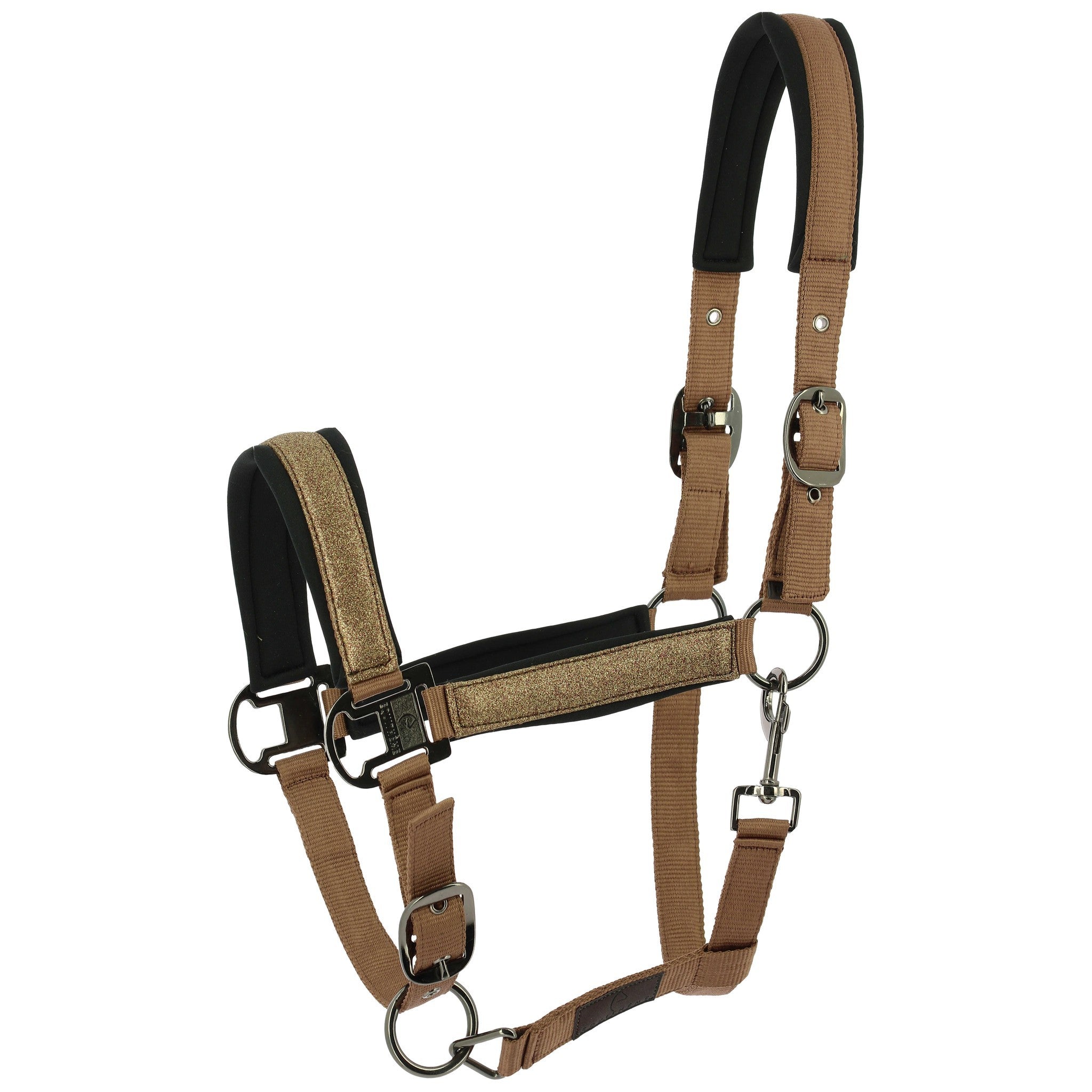 EQUITHÈME Halter - Glowy Beige/copper 510273352