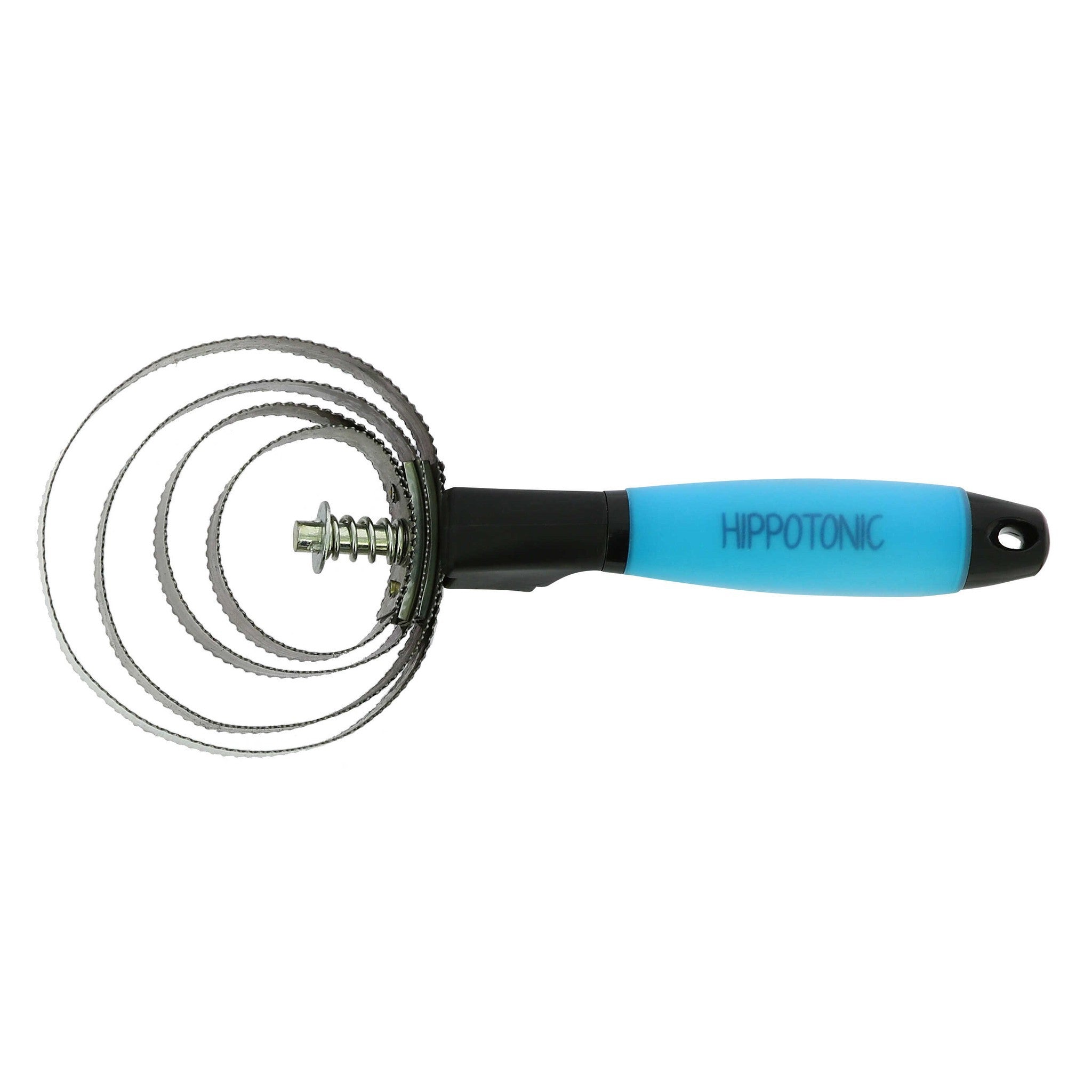 HIPPO-TONIC “Gel” round metallic curry comb Navy/UK 700074006