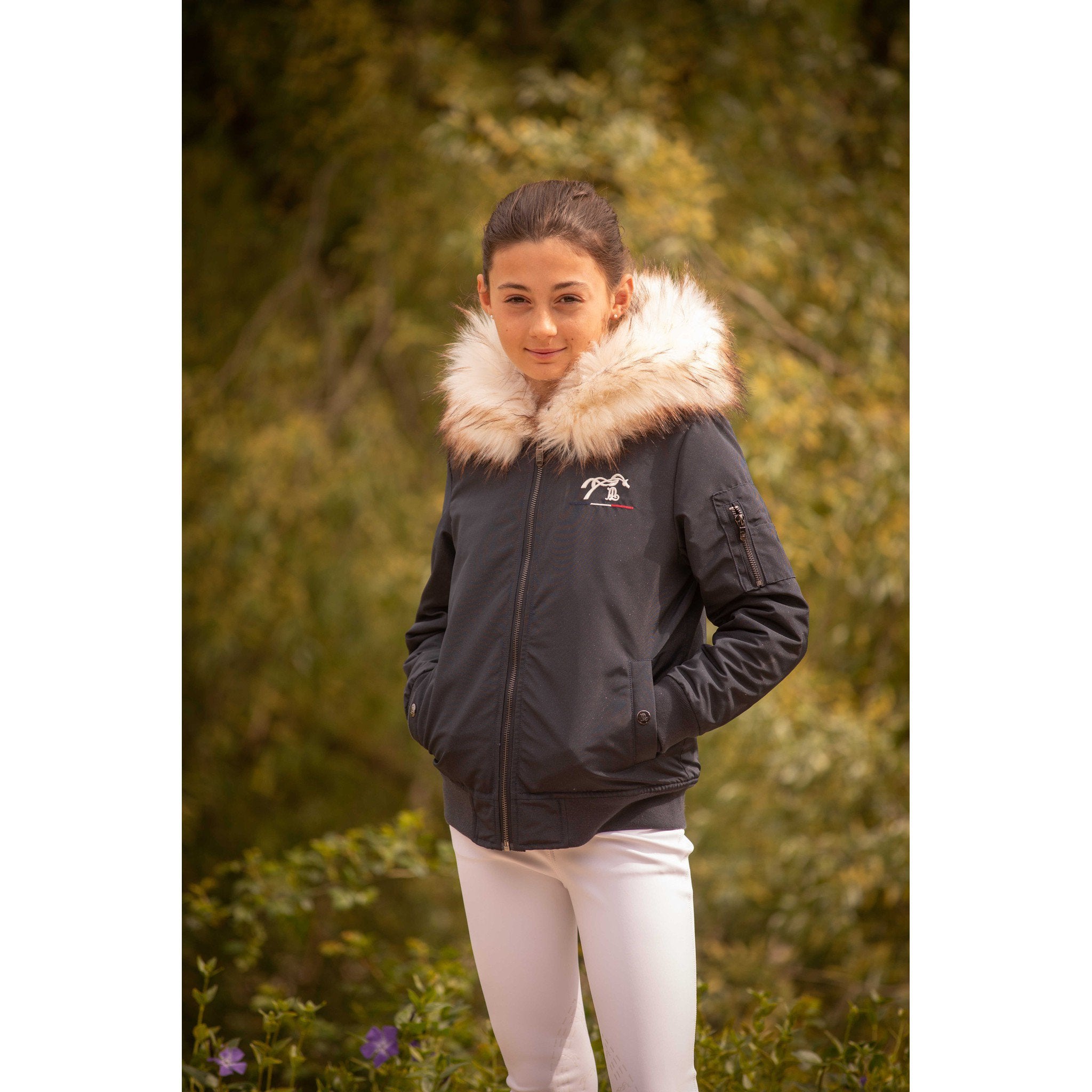 Eden by Pénélope Lyon Bomber jacket Glitter - Children Navy glitter 980001710