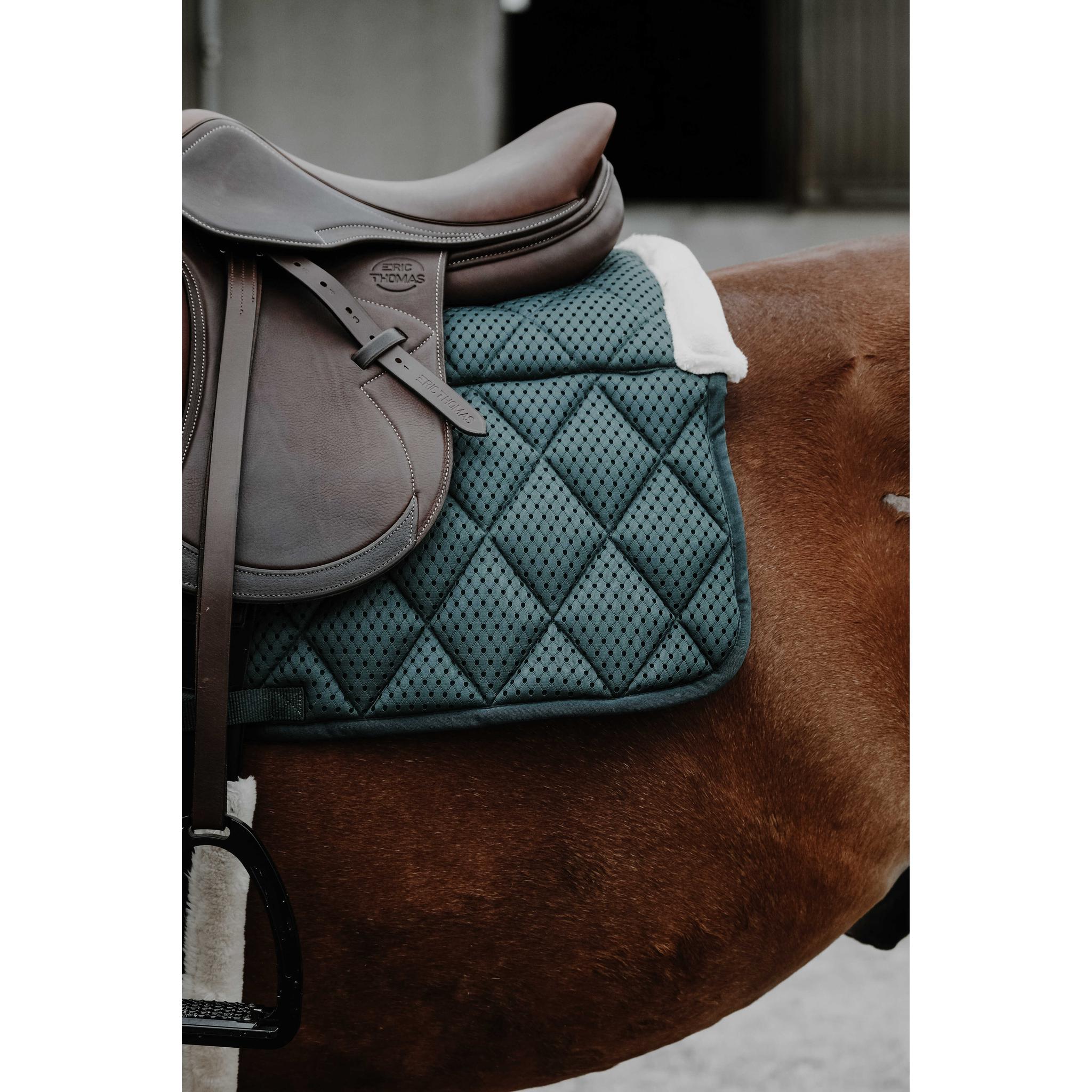 EQUITHÈME Pro Air All-Purpose Saddle Pad Dark green - 204922009_ambi_1