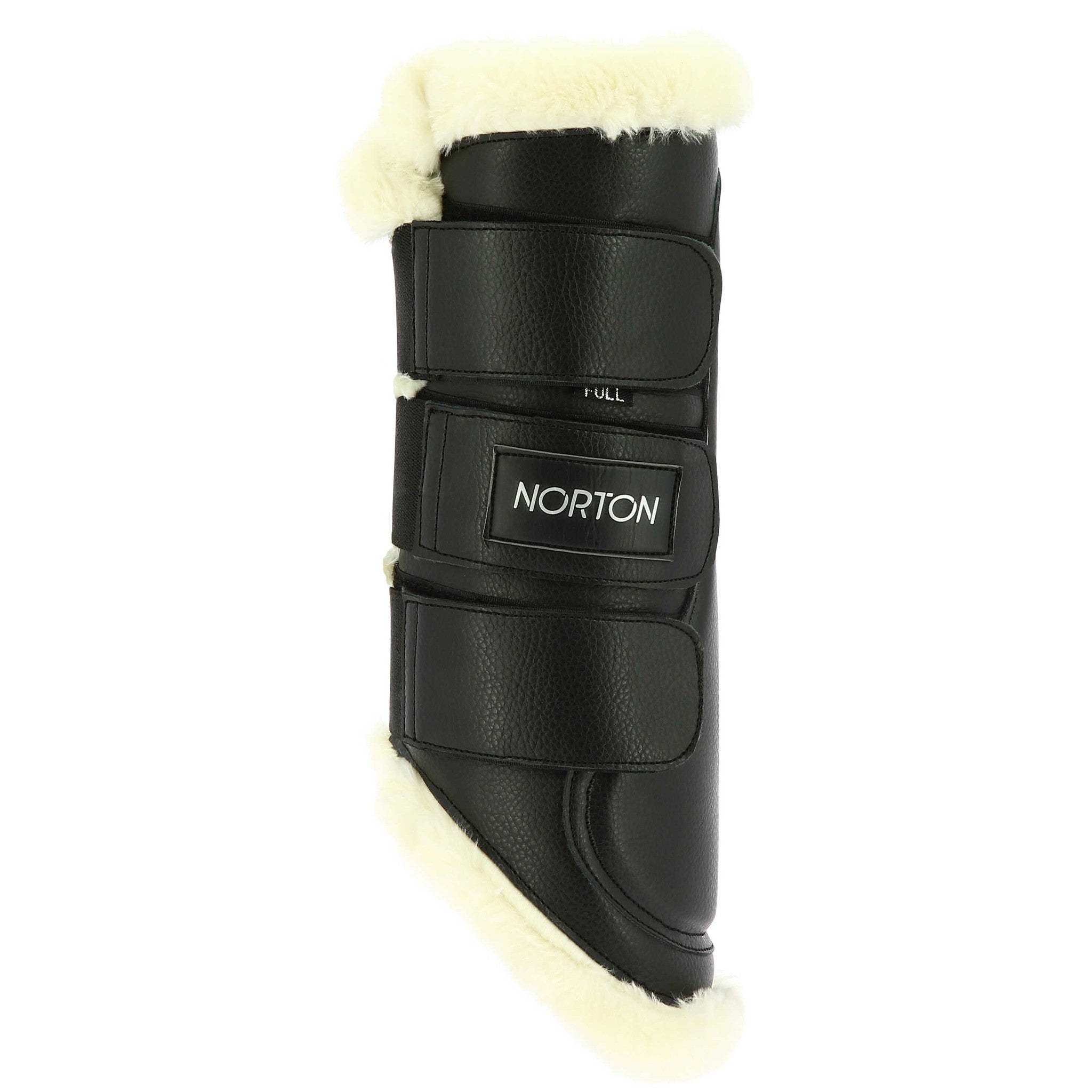 Norton Synthetic Sheepskin closed tendon boots Black 530212201