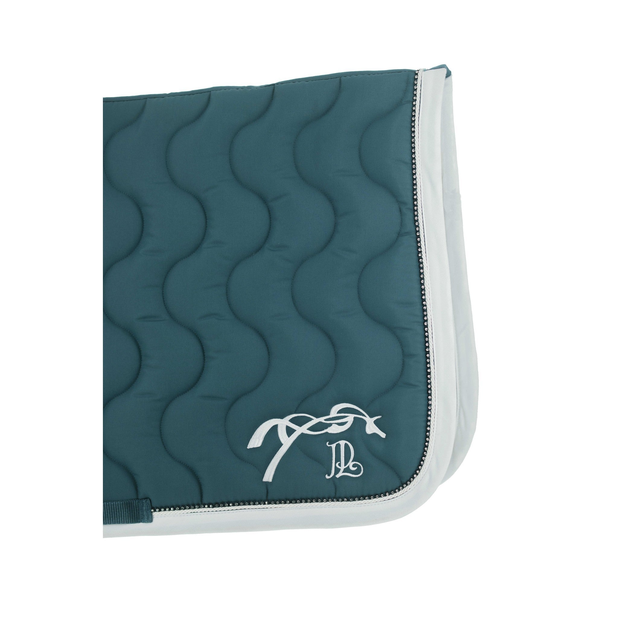Pénélope Diamant Saddle Pad - All purpose Peacock blue /white 204846340