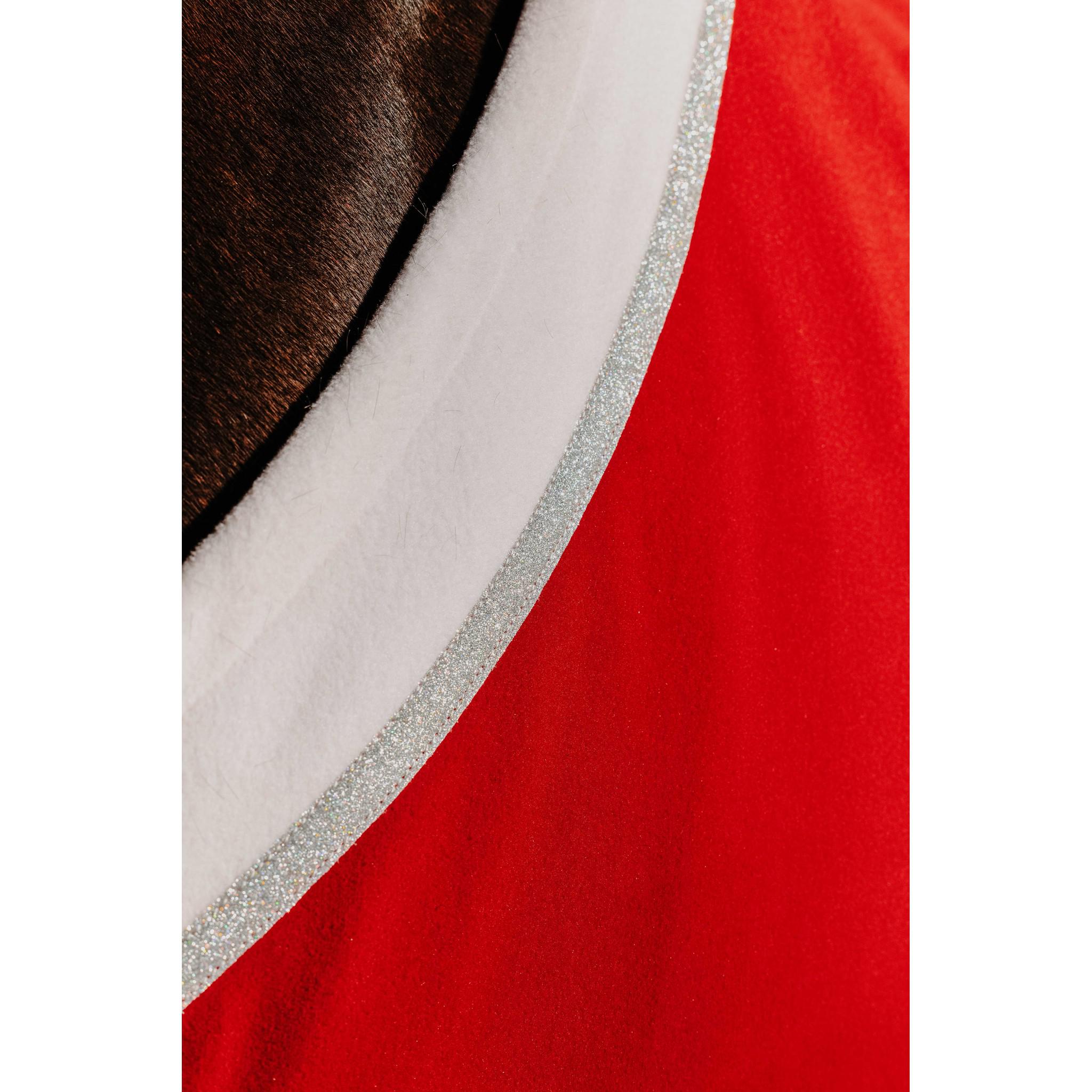 EQUITHÈME Xmas Fleece Sheet Red 400768363
