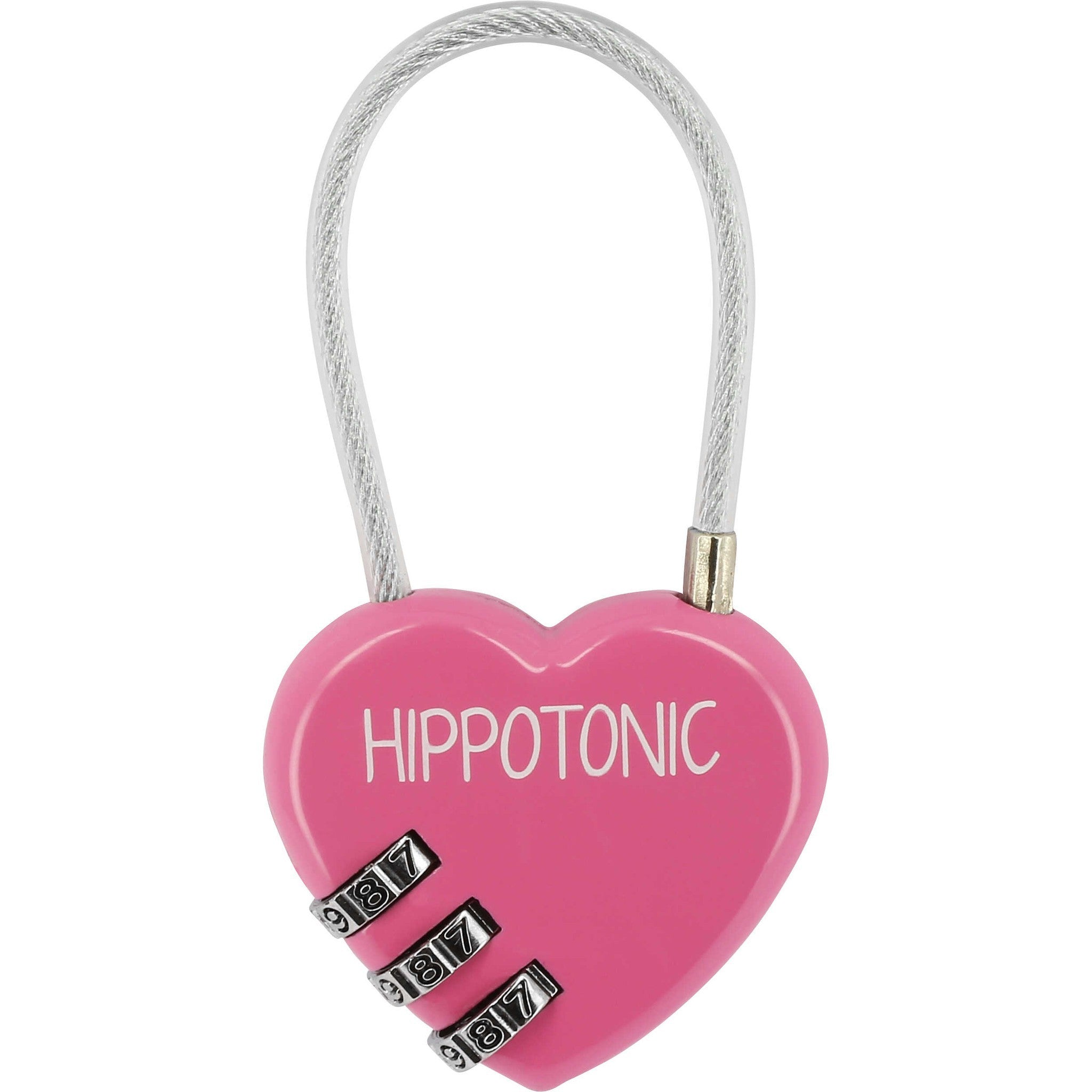 Hippo-Tonic Heart Padlock Fuchsia 700045032