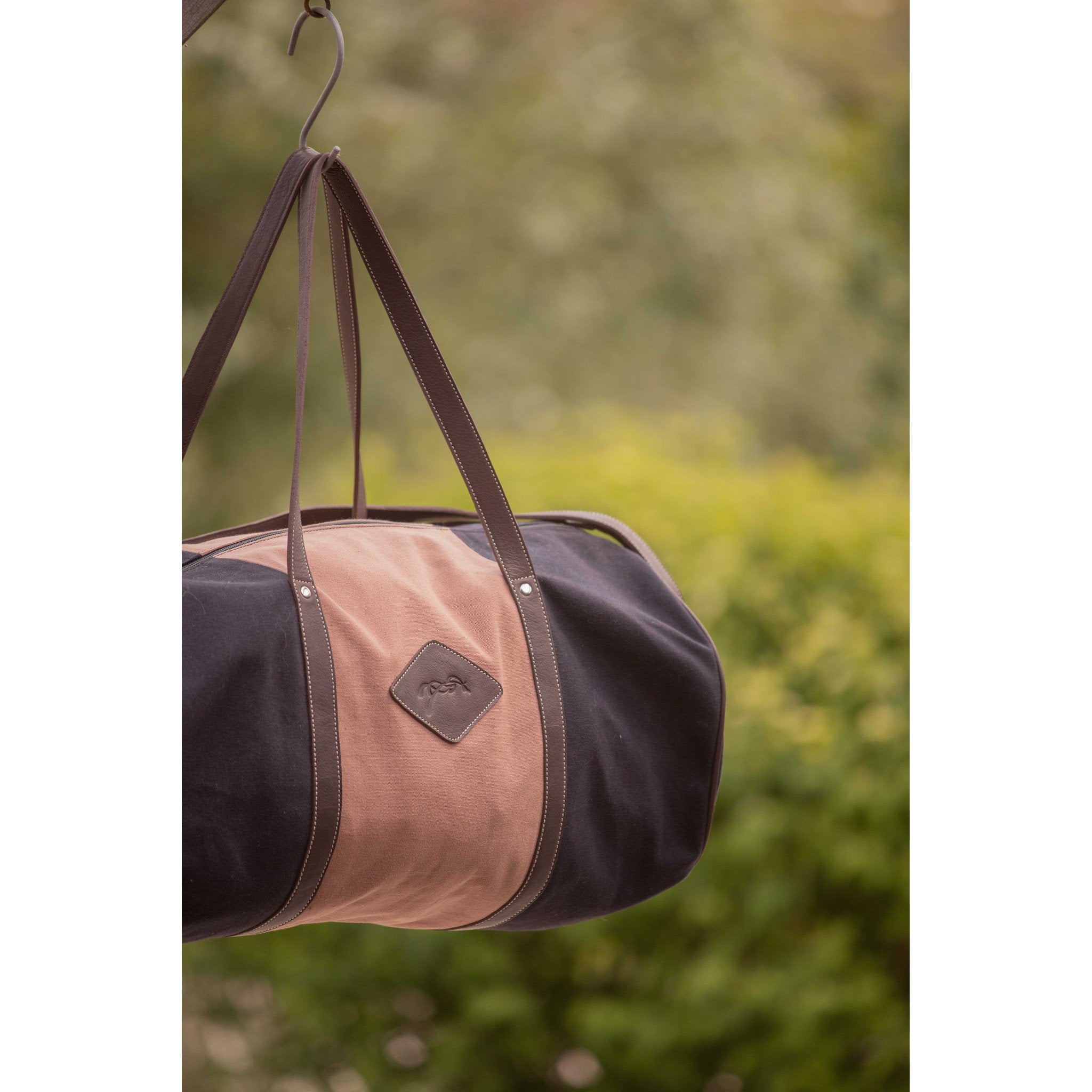 Pénélope Canvas Bowl Bag - Medium Black/Old Pink 936224162